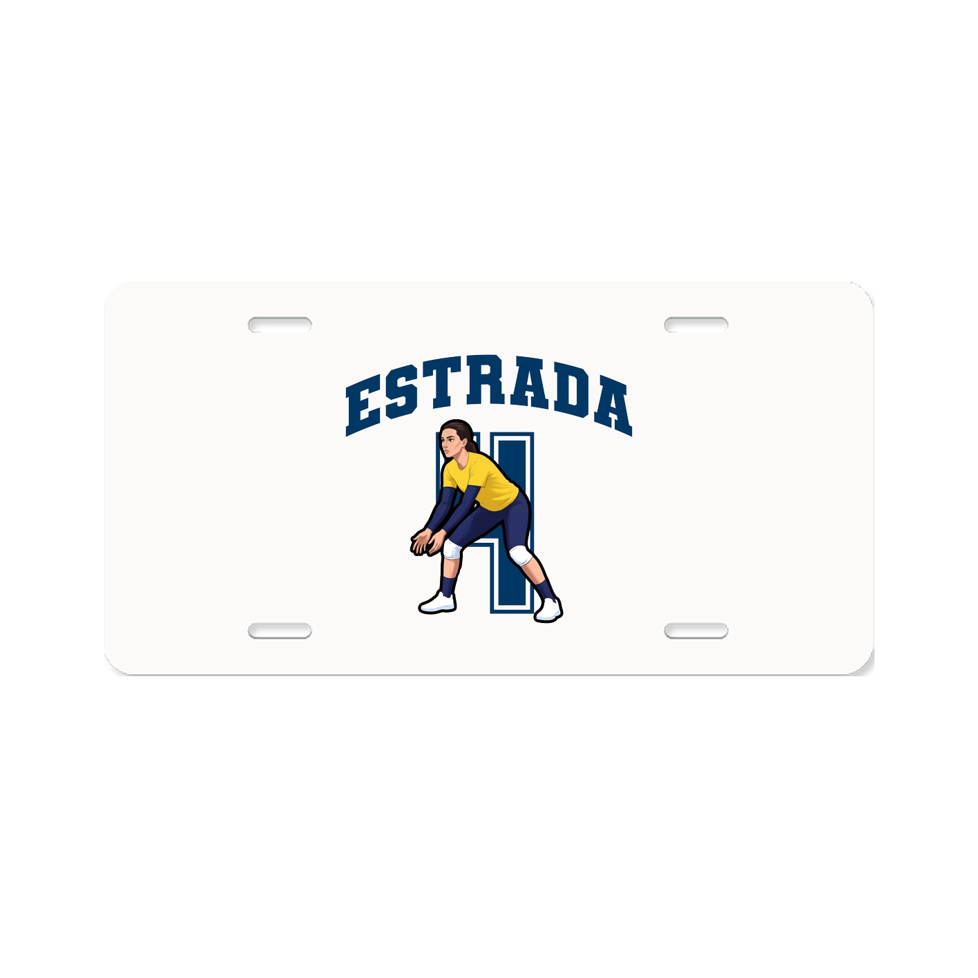 License Plate — Number in Classic