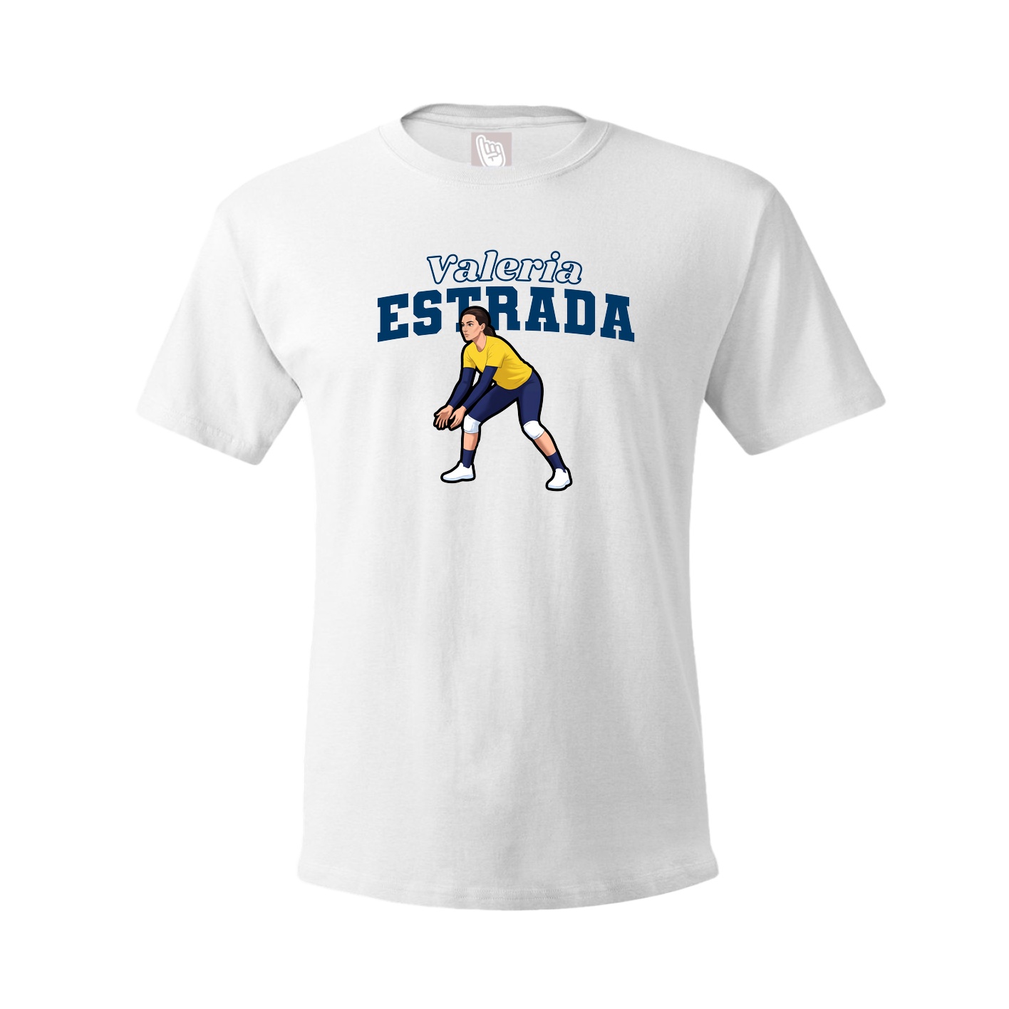 Youth Tee — Name Arch in White