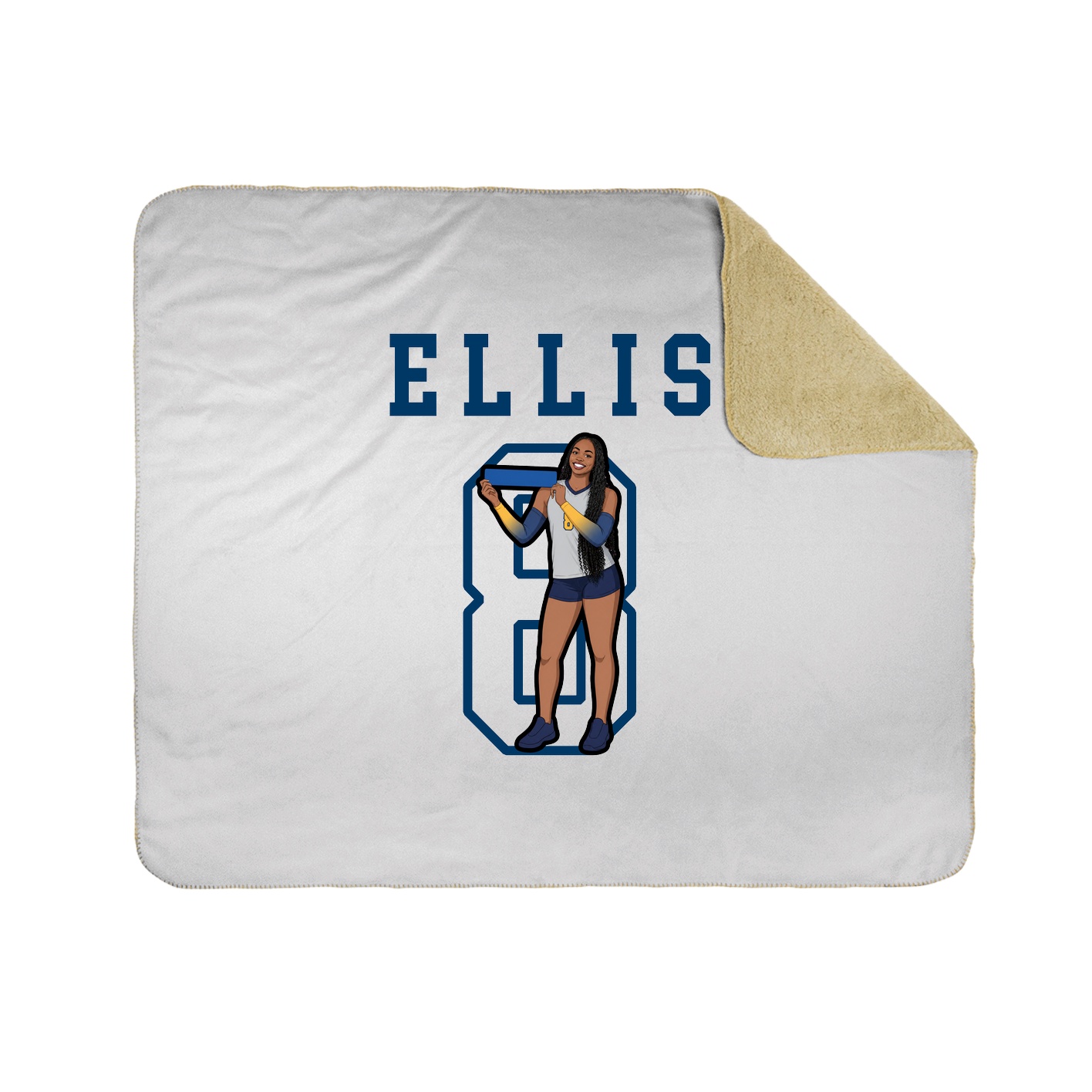 Throw Blanket — Shirsey in White