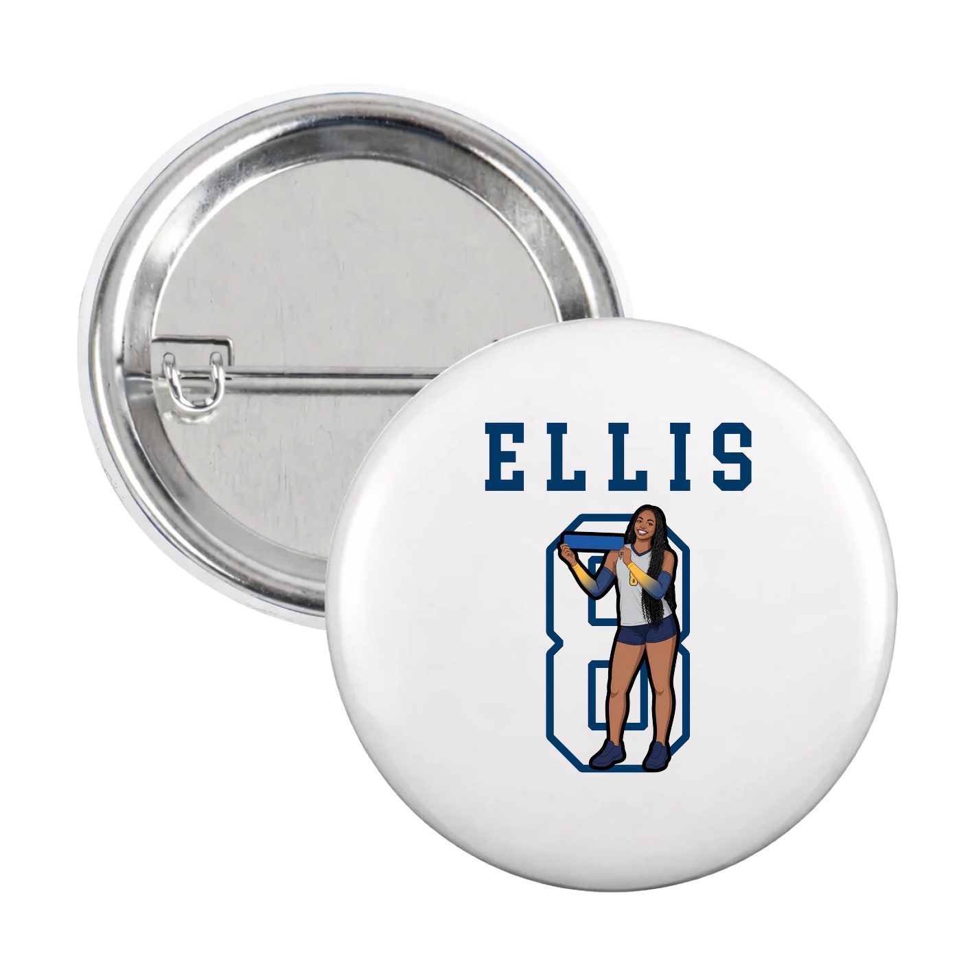 Game Day Button — Shirsey in White