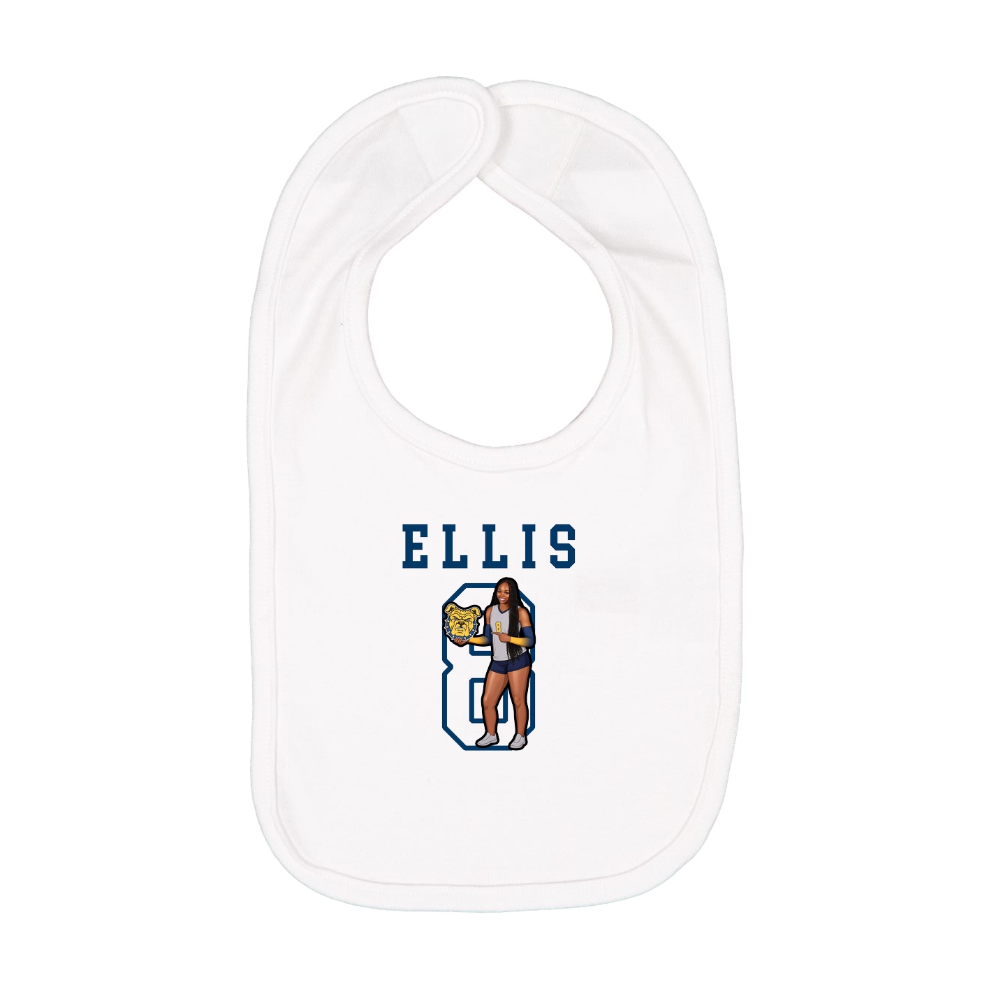 Infant Bib — Shirsey in White