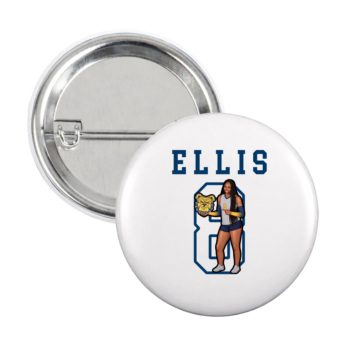 Game Day Button — Shirsey in White