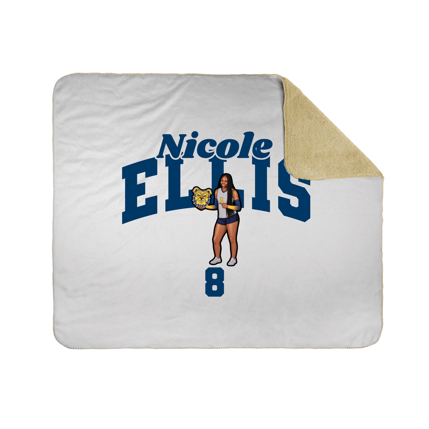 Throw Blanket — Signature Arch in White