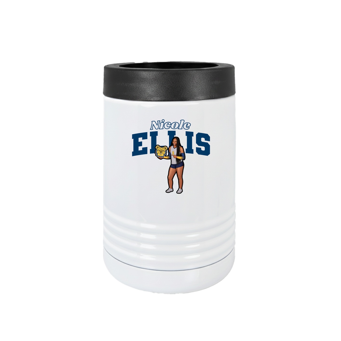 Beverage Holder — Name Arch in White