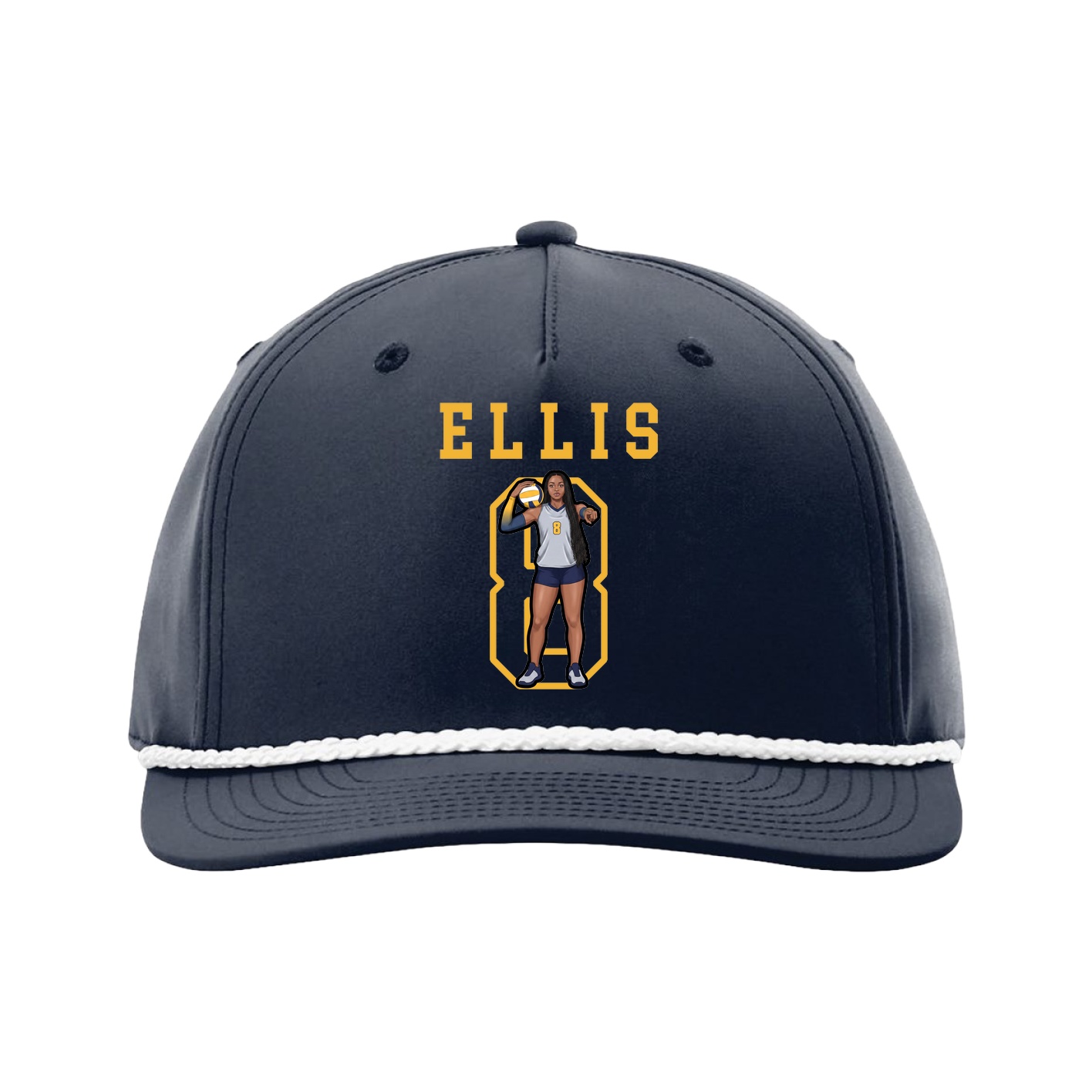 Five-Panel Classic Rope Cap — Shirsey in Navy