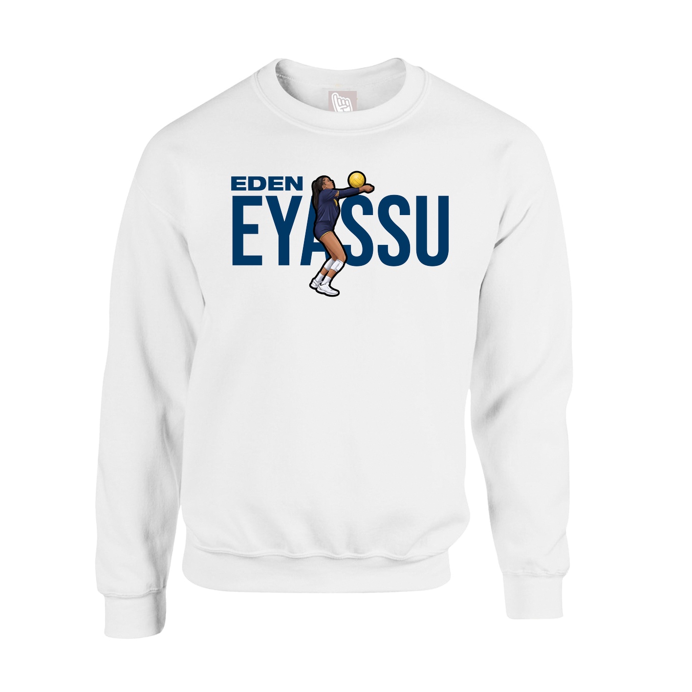 Fleece Crew — Player Name in White