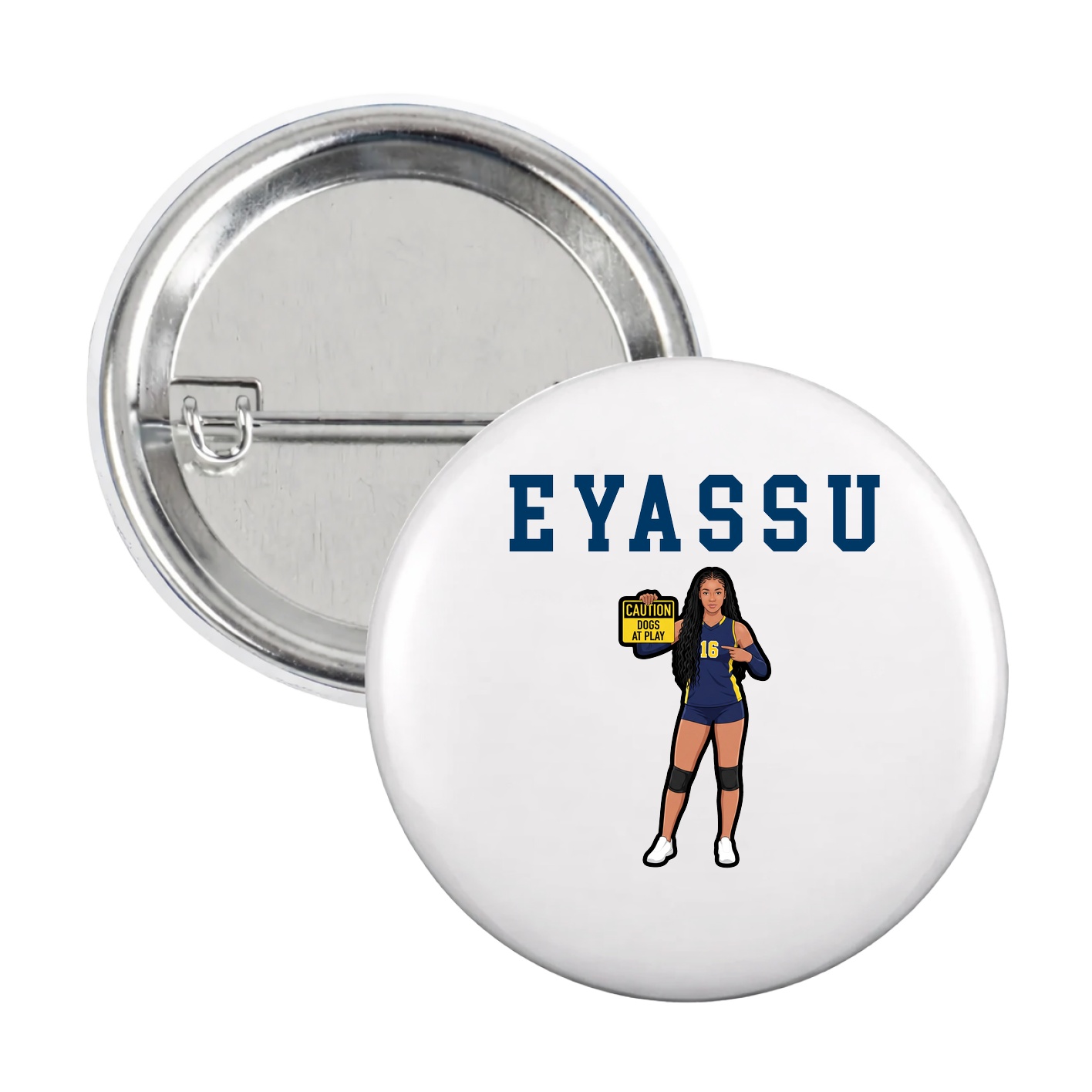 Game Day Button — Shirsey in White