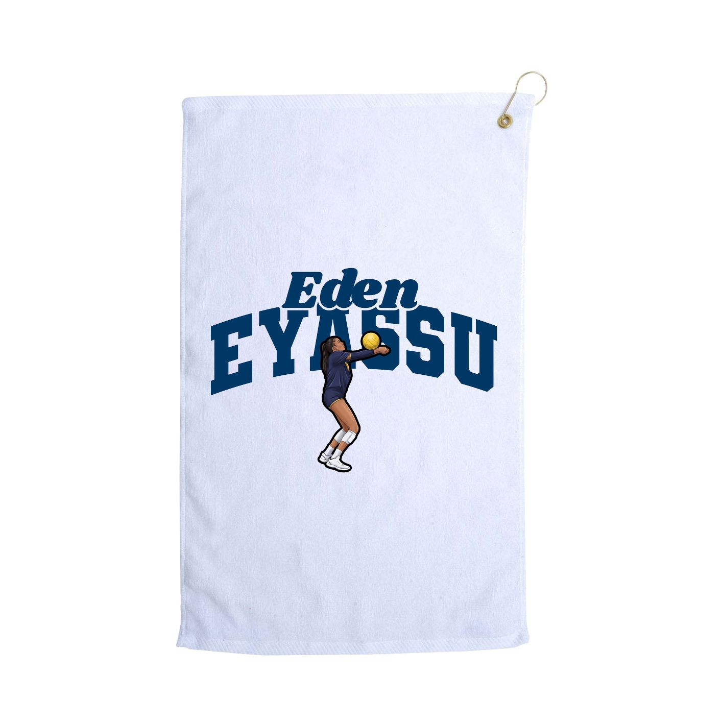 Golf Towel — Signature Arch in White