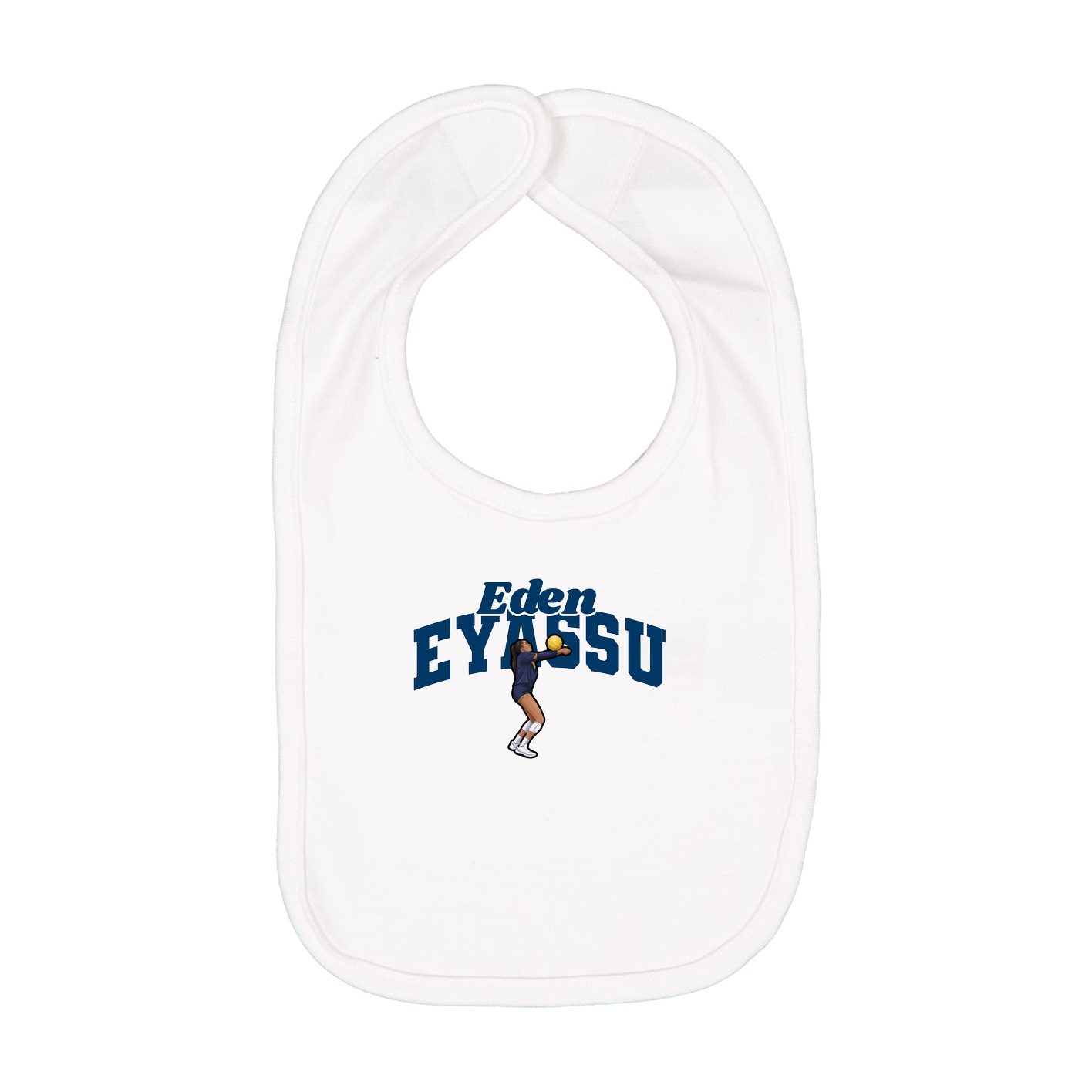 Infant Bib — Signature Arch in White