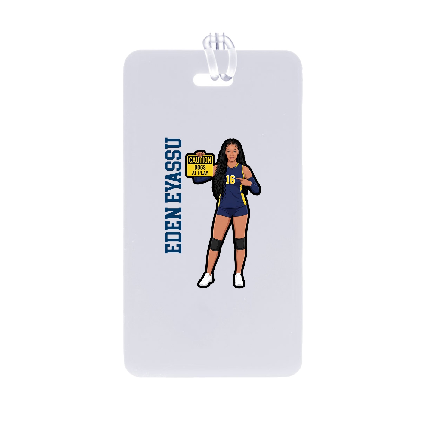 Bag Tag — Name Vertical in Classic