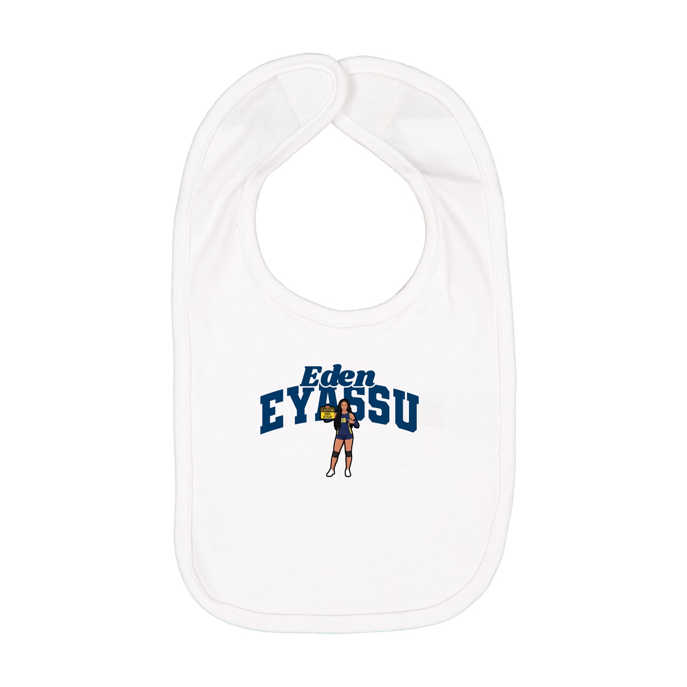 Infant Bib — Signature Arch in White