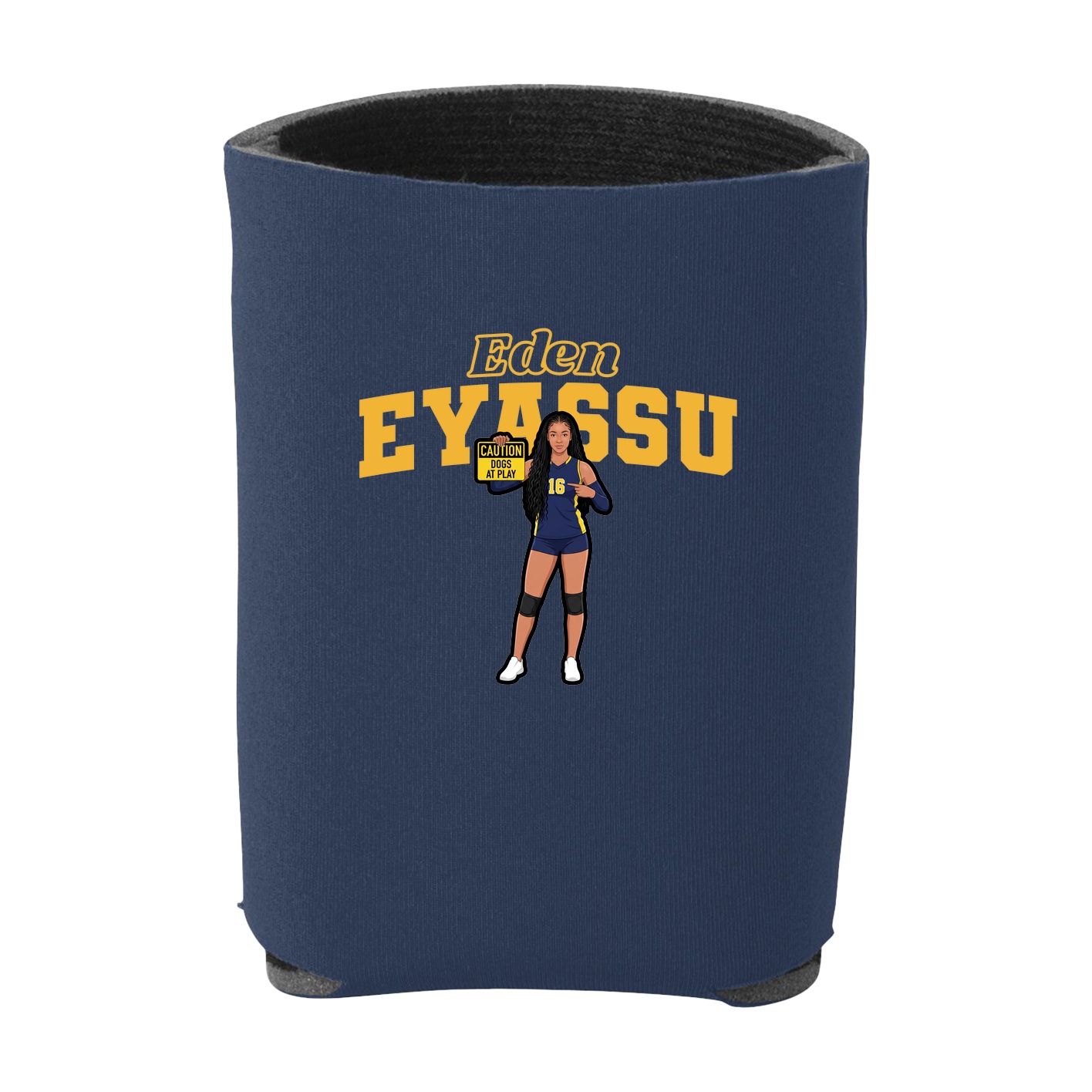 Can Holder — Name Arch in Navy