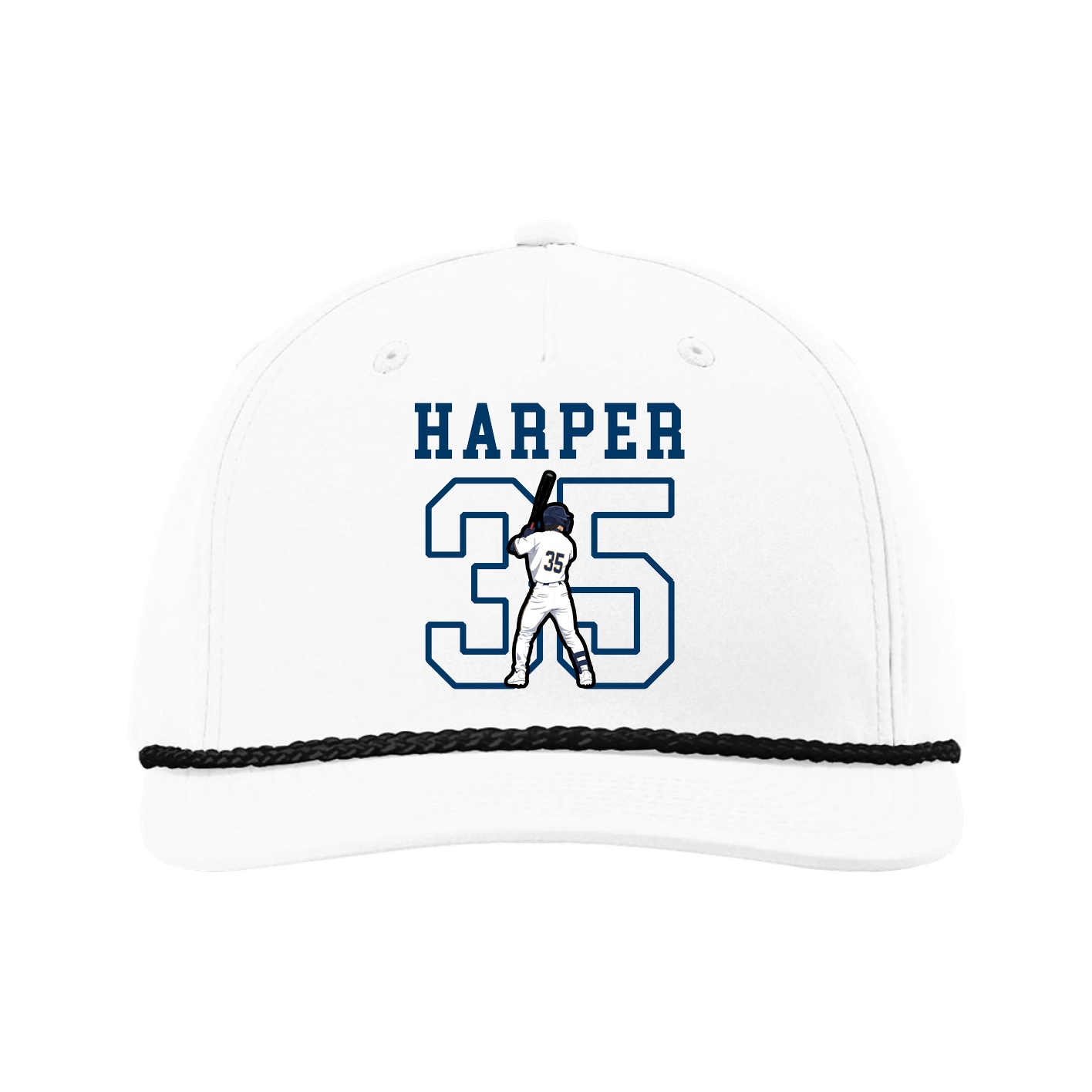 Five-Panel Classic Rope Cap — Shirsey in White