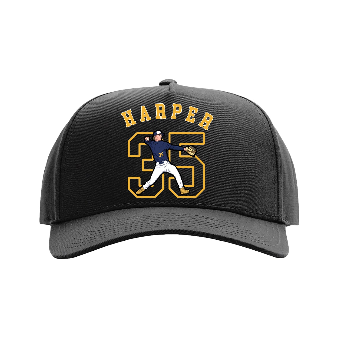 Full Fabric Five-Panel Champ Cap