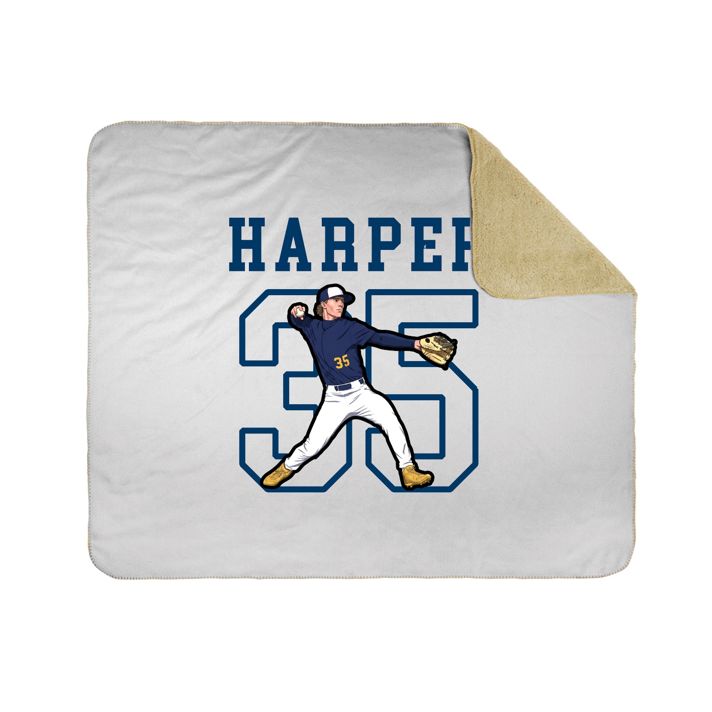Throw Blanket — Shirsey in White