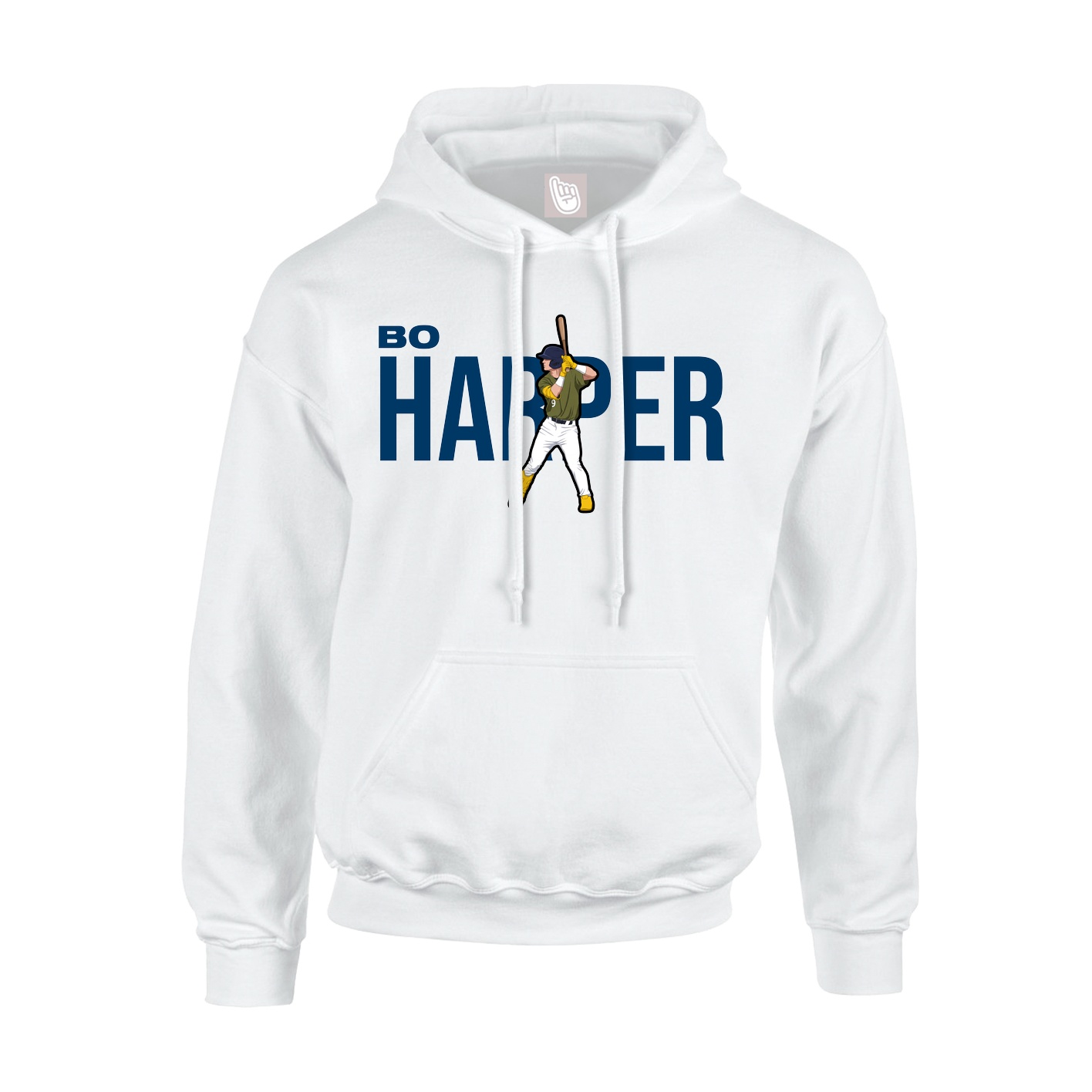 Youth Hoodie — Player Name in White
