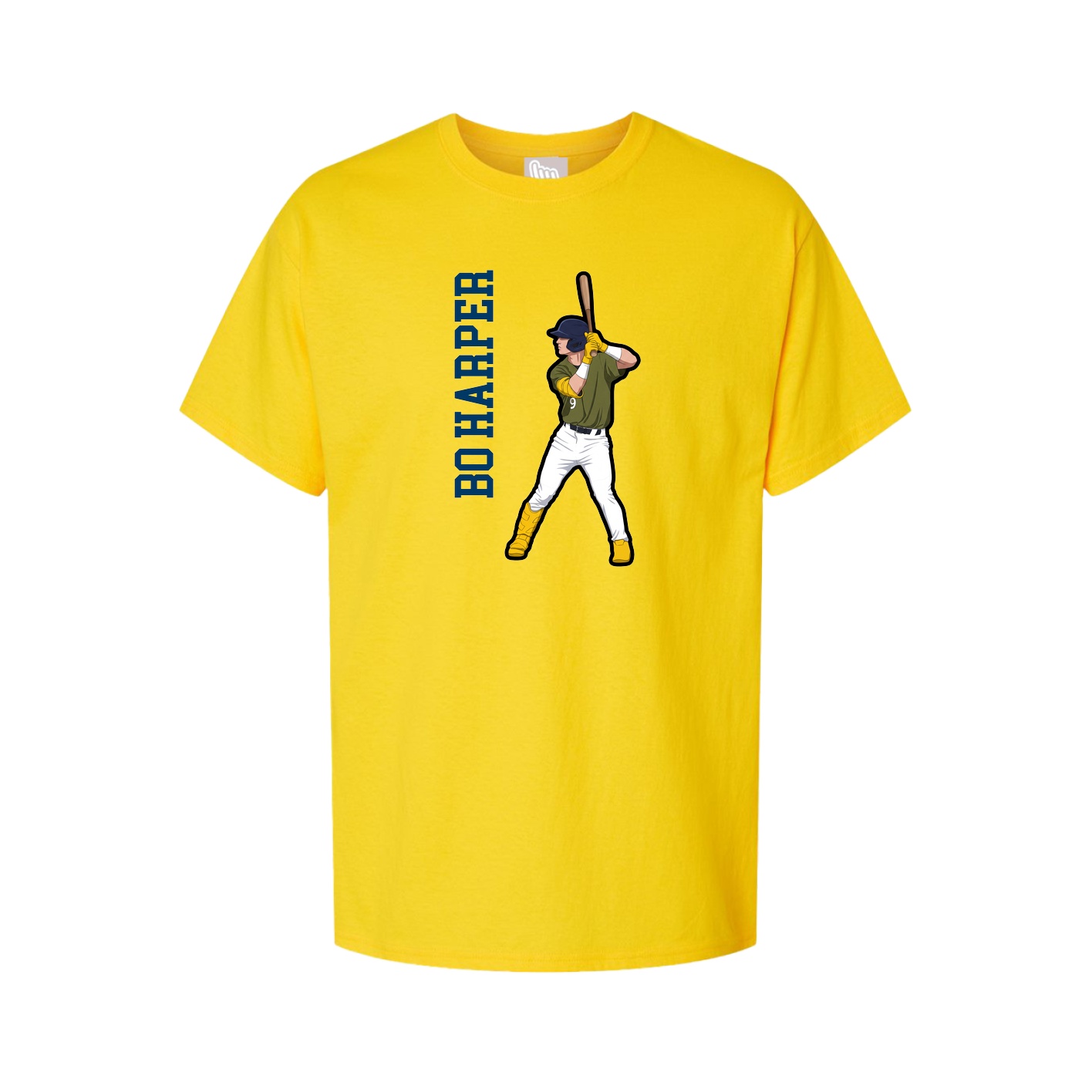 Tee — Name Vertical in Gold