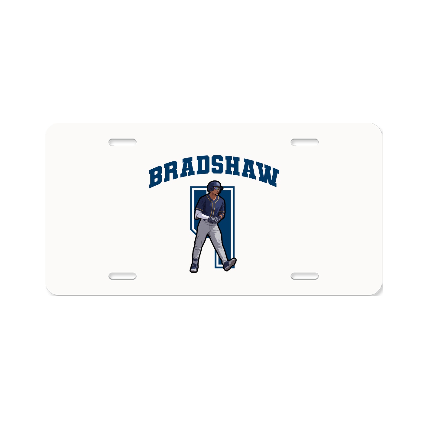 License Plate — Number in Classic