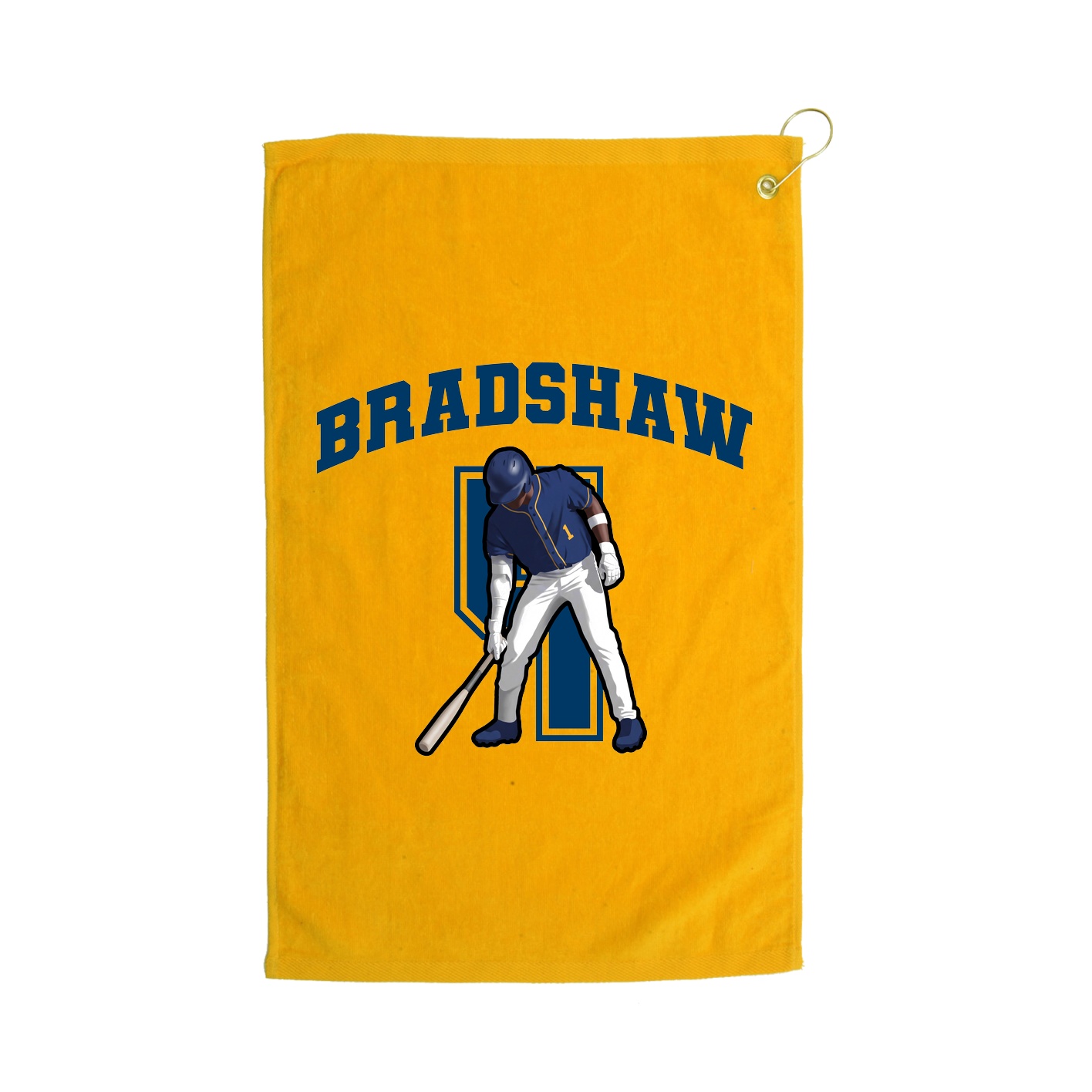 Golf Towel — Number in Gold