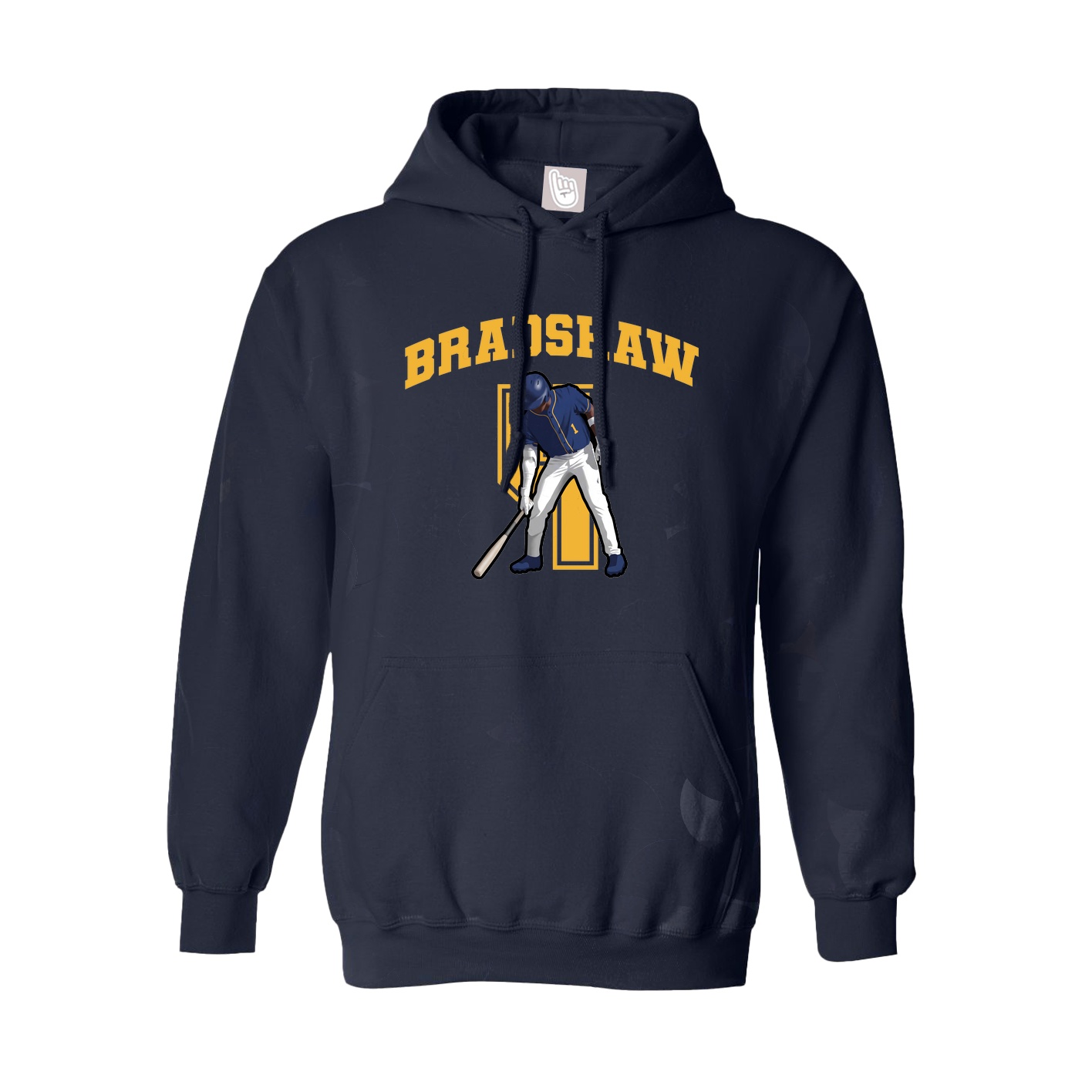 Hoodie — Number in Navy