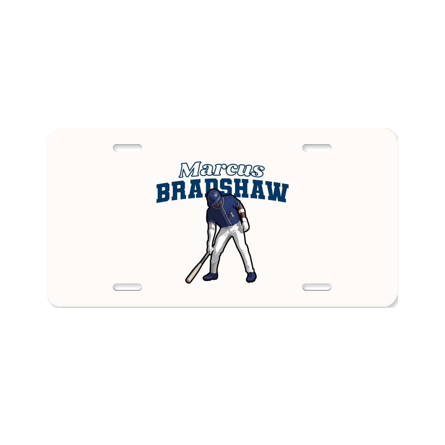 License Plate — Name Arch in Classic