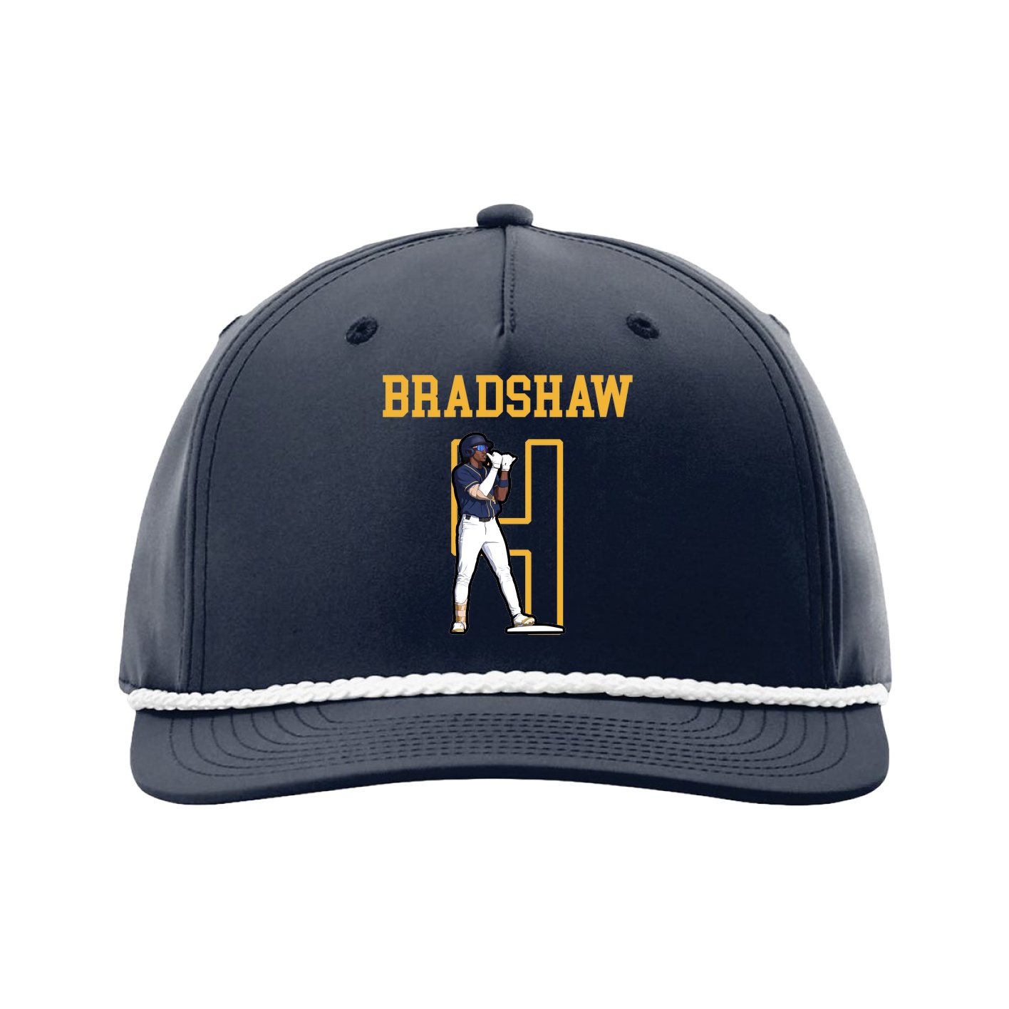 Five-Panel Classic Rope Cap — Shirsey in Navy