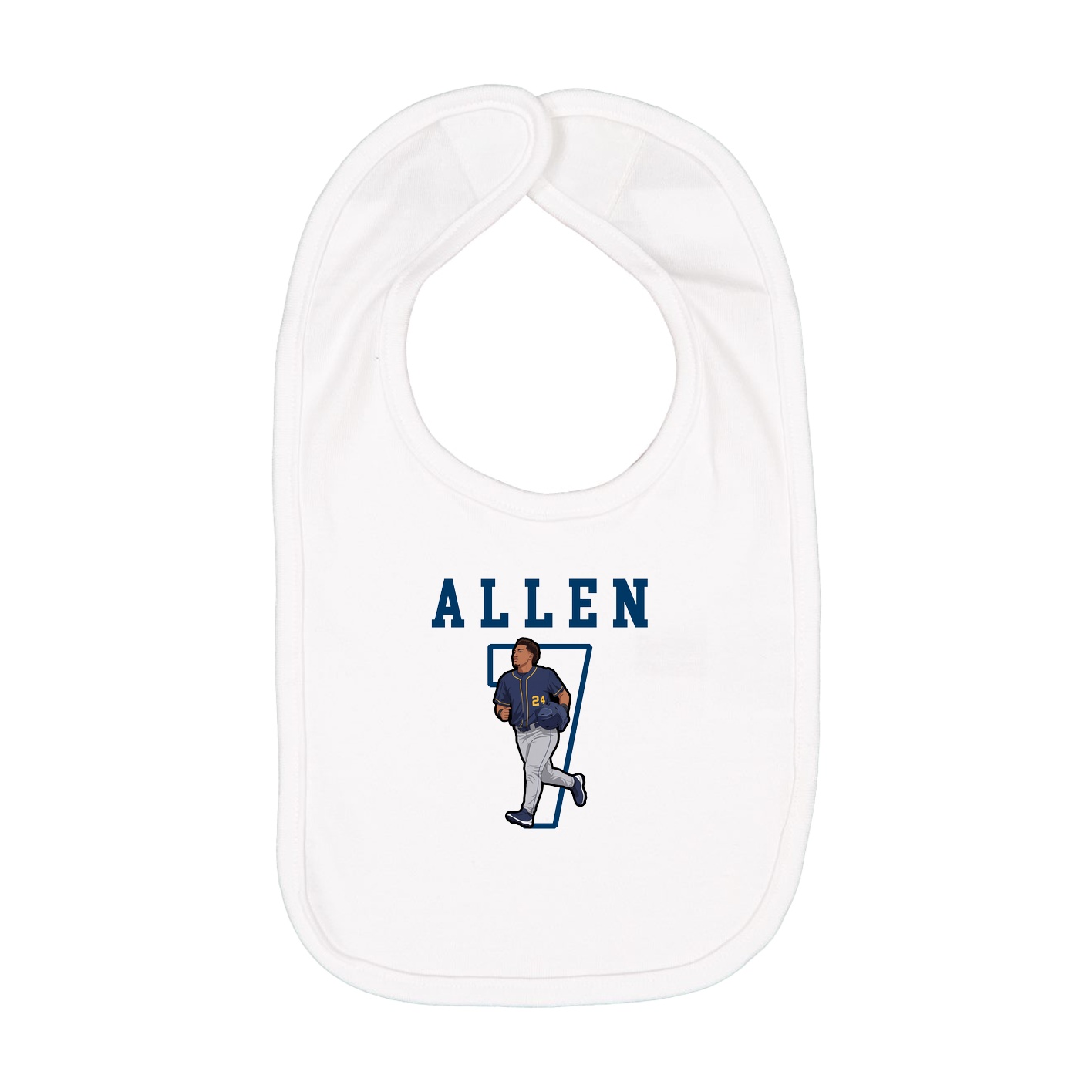 Infant Bib — Shirsey in White