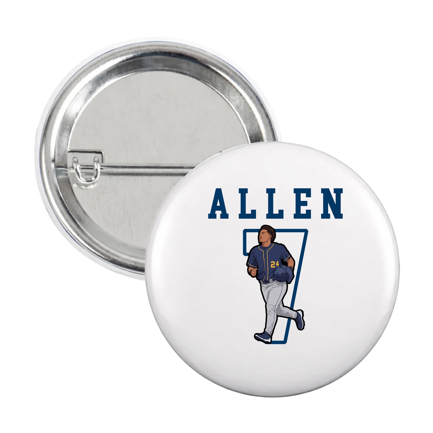 Game Day Button — Shirsey in White