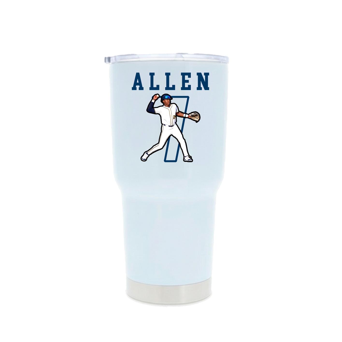 30oz Stainless Steel Tumbler — Shirsey in White