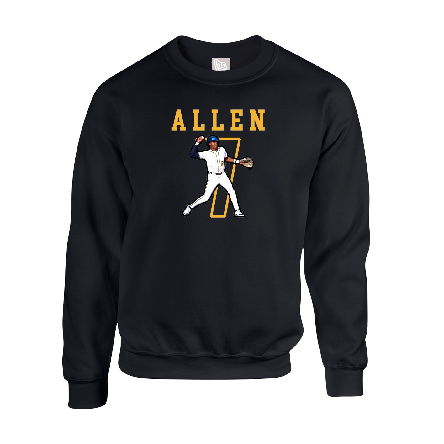 Fleece Crew — Shirsey in Black