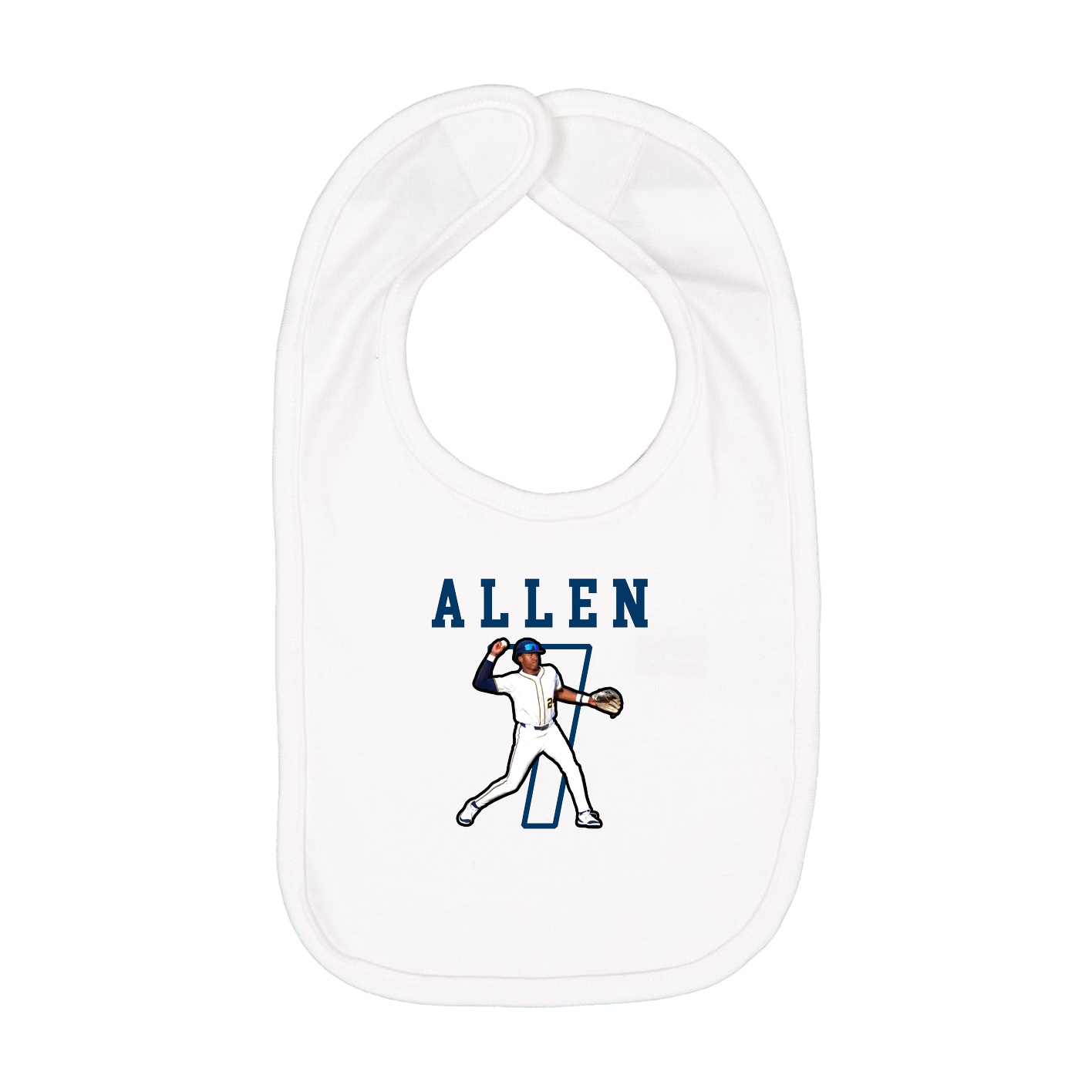 Infant Bib — Shirsey in White