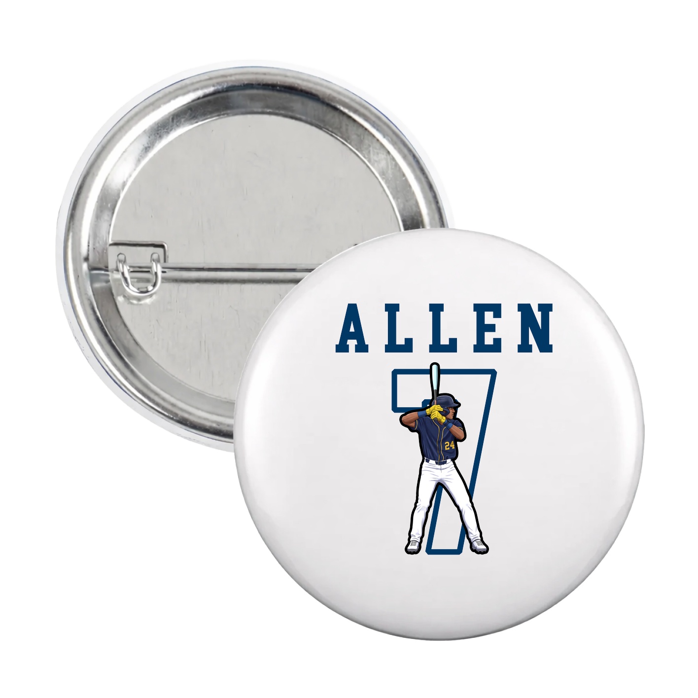 Game Day Button — Shirsey in White