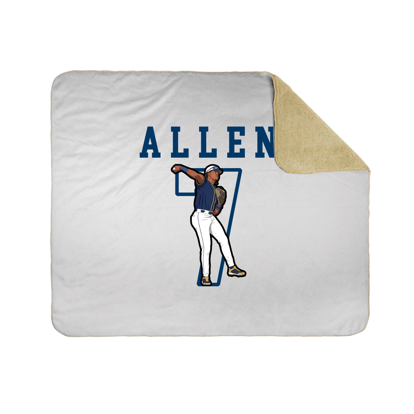 Throw Blanket — Shirsey in White