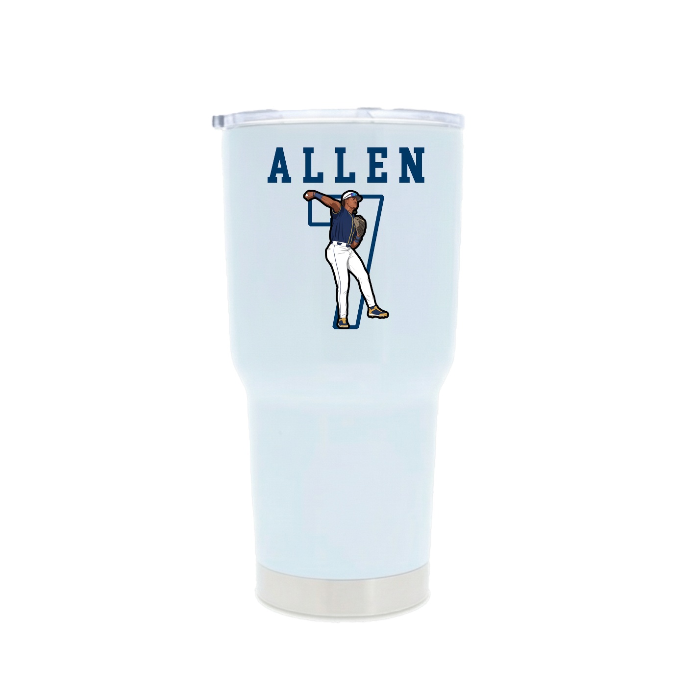 30oz Stainless Steel Tumbler — Shirsey in White