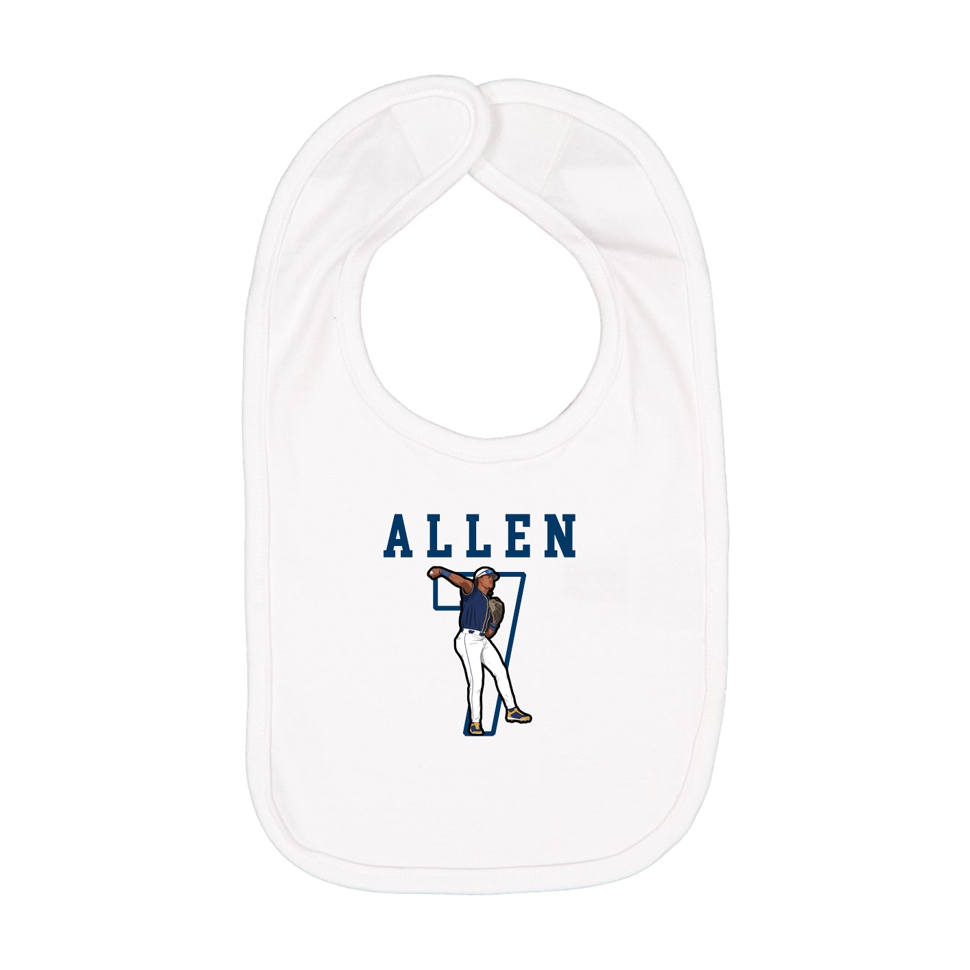Infant Bib — Shirsey in White