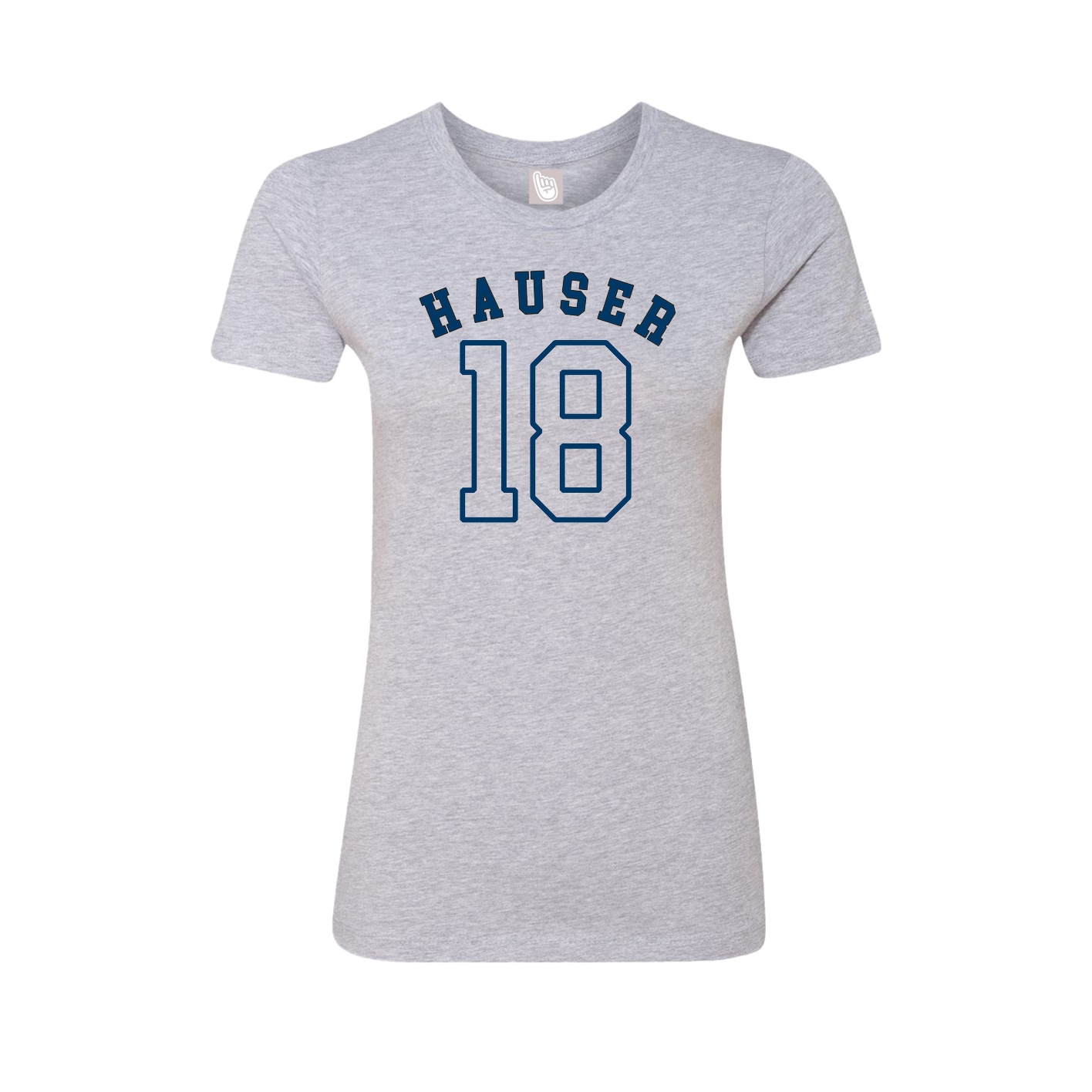 Fitted Women's Tee — Shirsey Arch in Grey