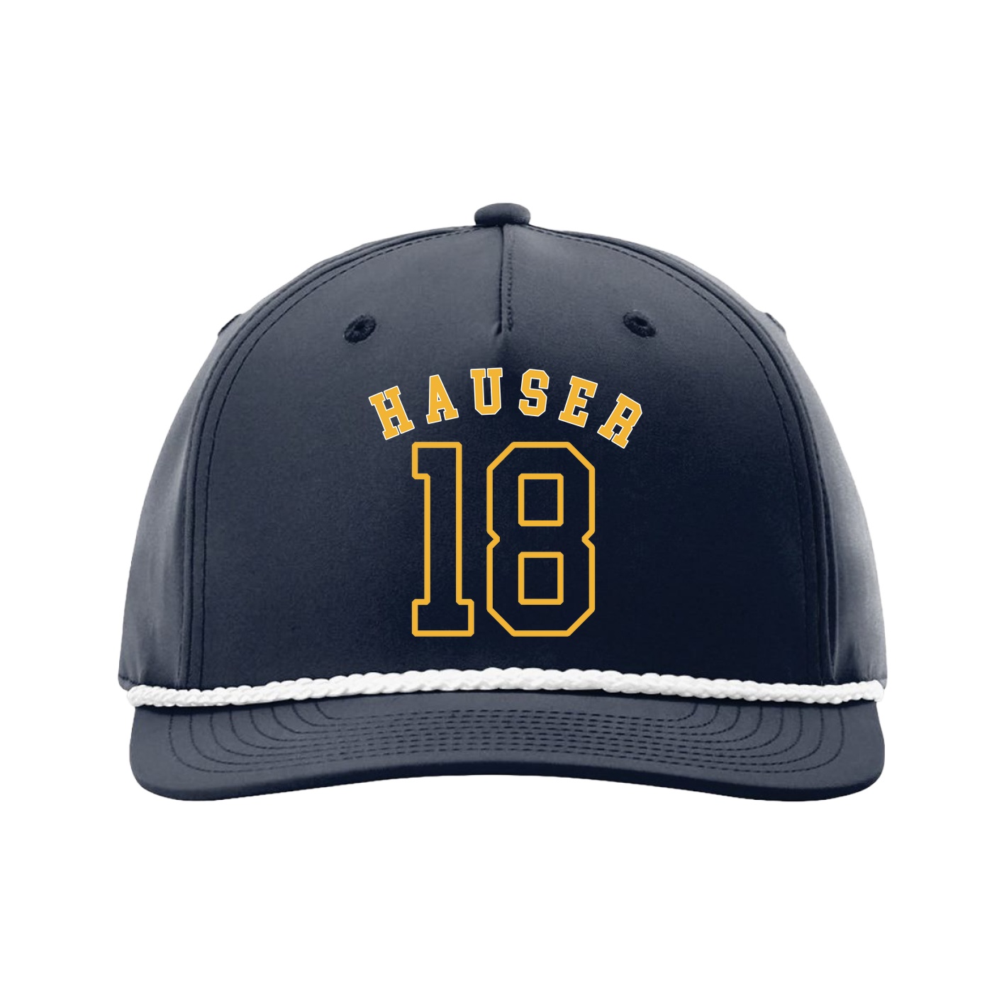 Five-Panel Classic Rope Cap — Shirsey Arch in Navy