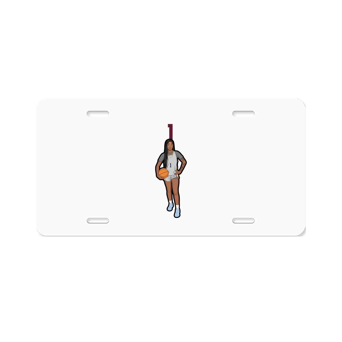 License Plate — Number Top in Classic