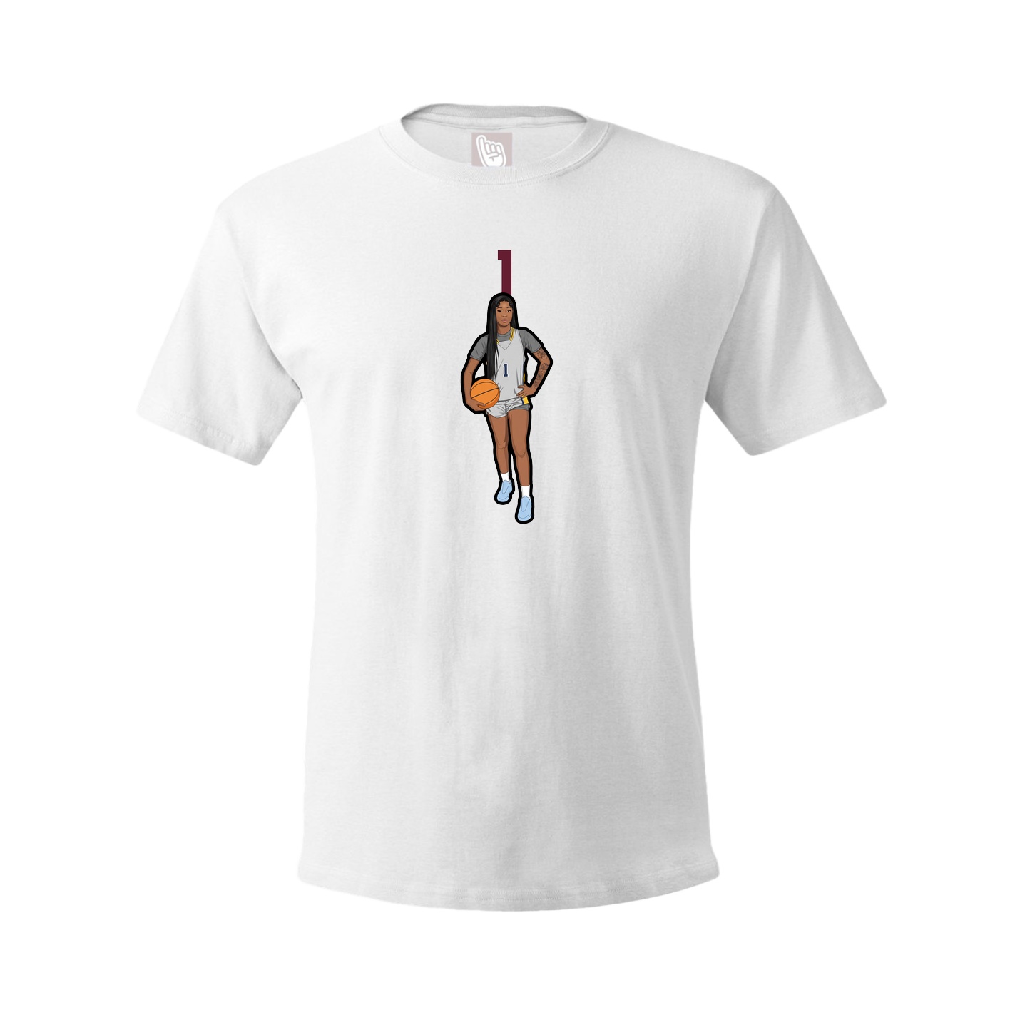 Tee — Number Top in White