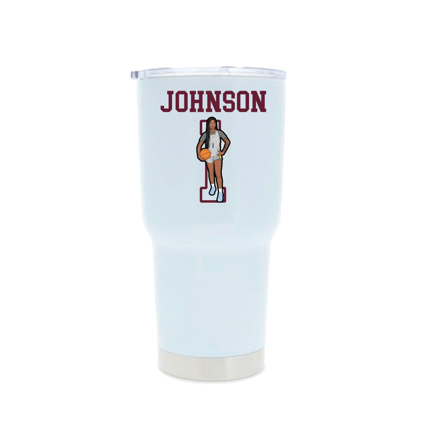 30oz Stainless Steel Tumbler — Shirsey in White