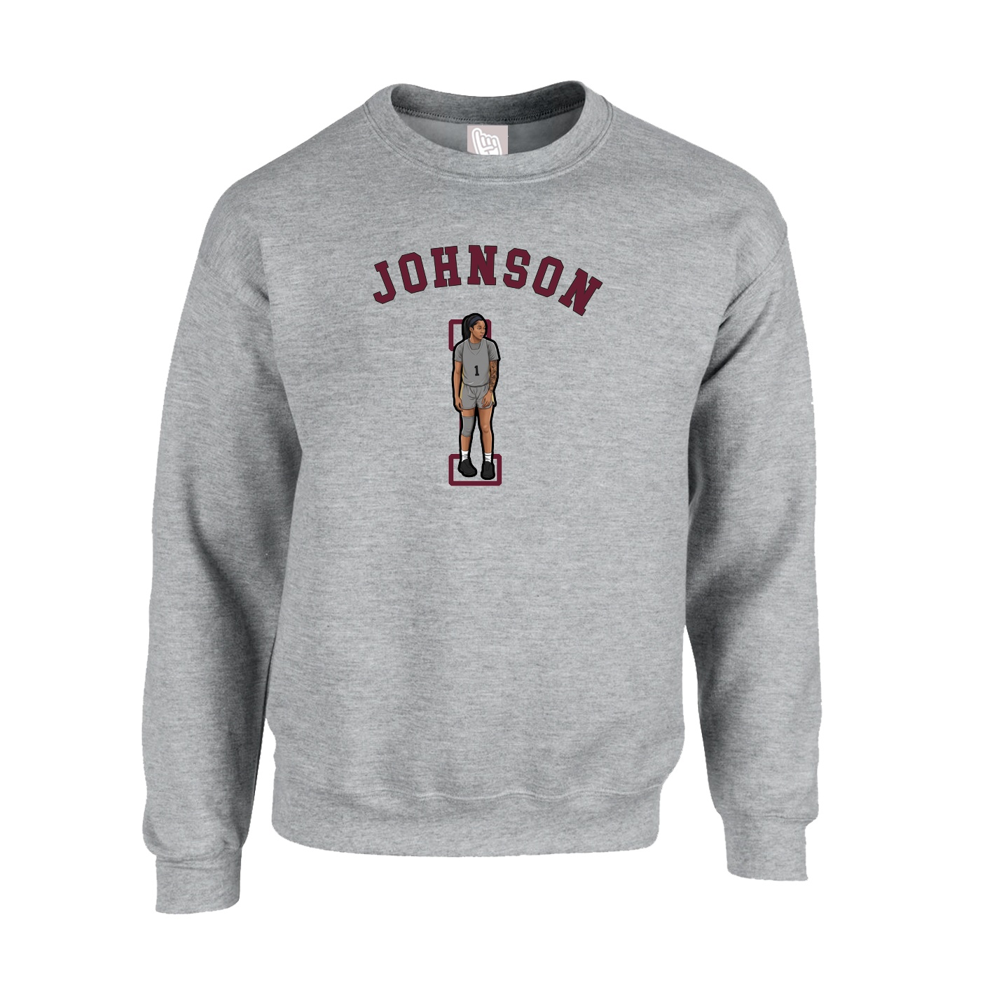 Fleece Crew — Shirsey Arch in Grey