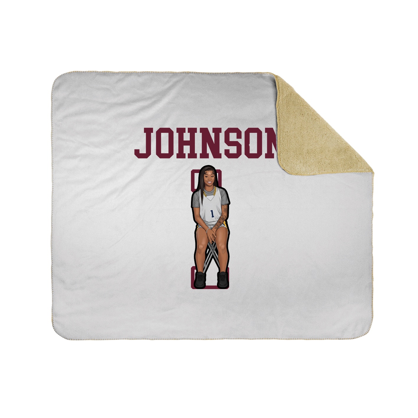 Throw Blanket — Shirsey in White
