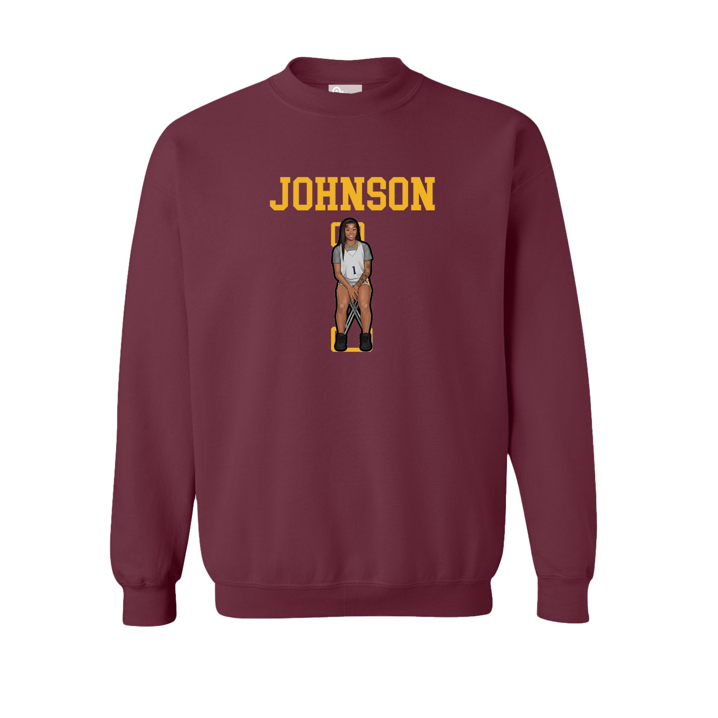 Fleece Crew — Shirsey in Maroon