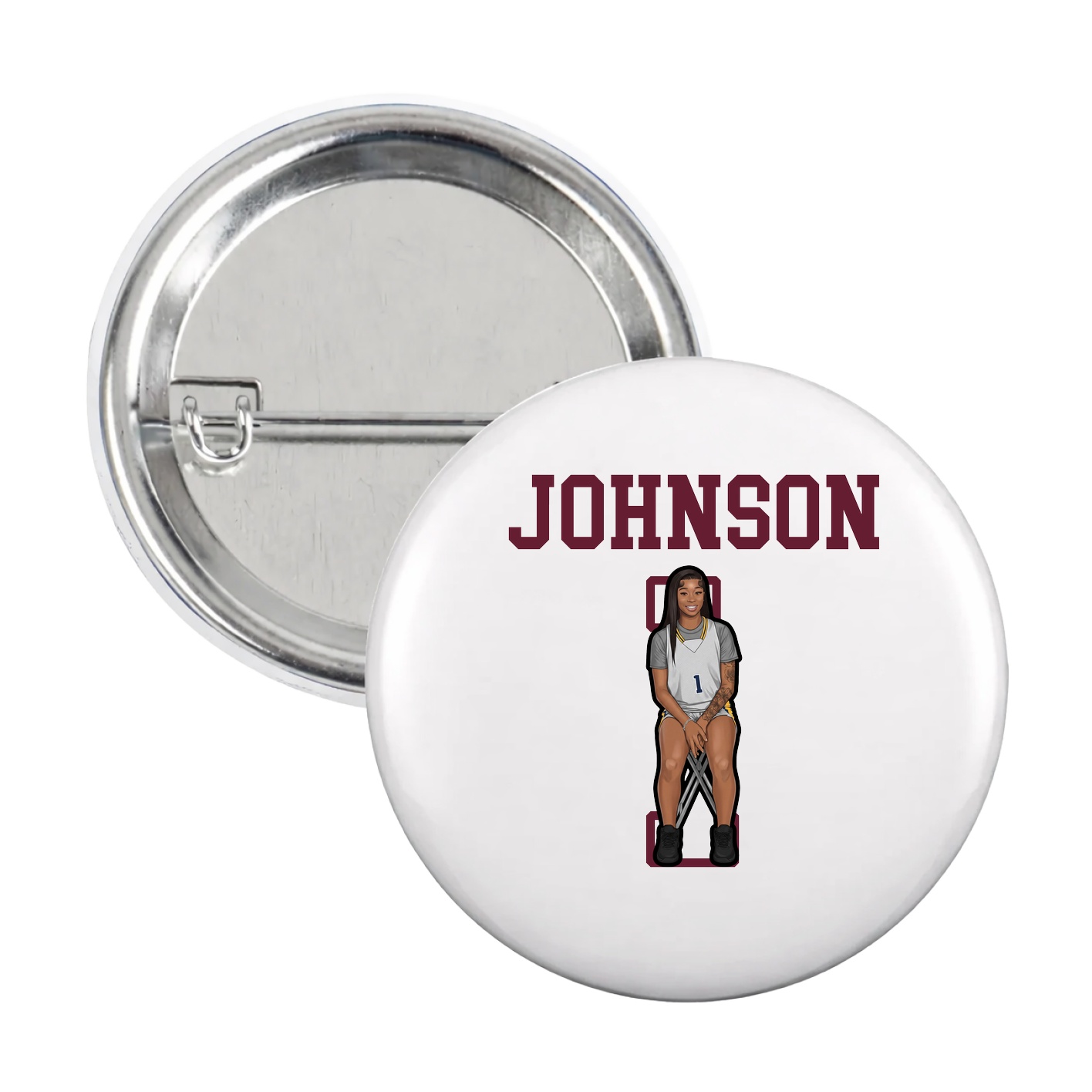 Game Day Button — Shirsey in White