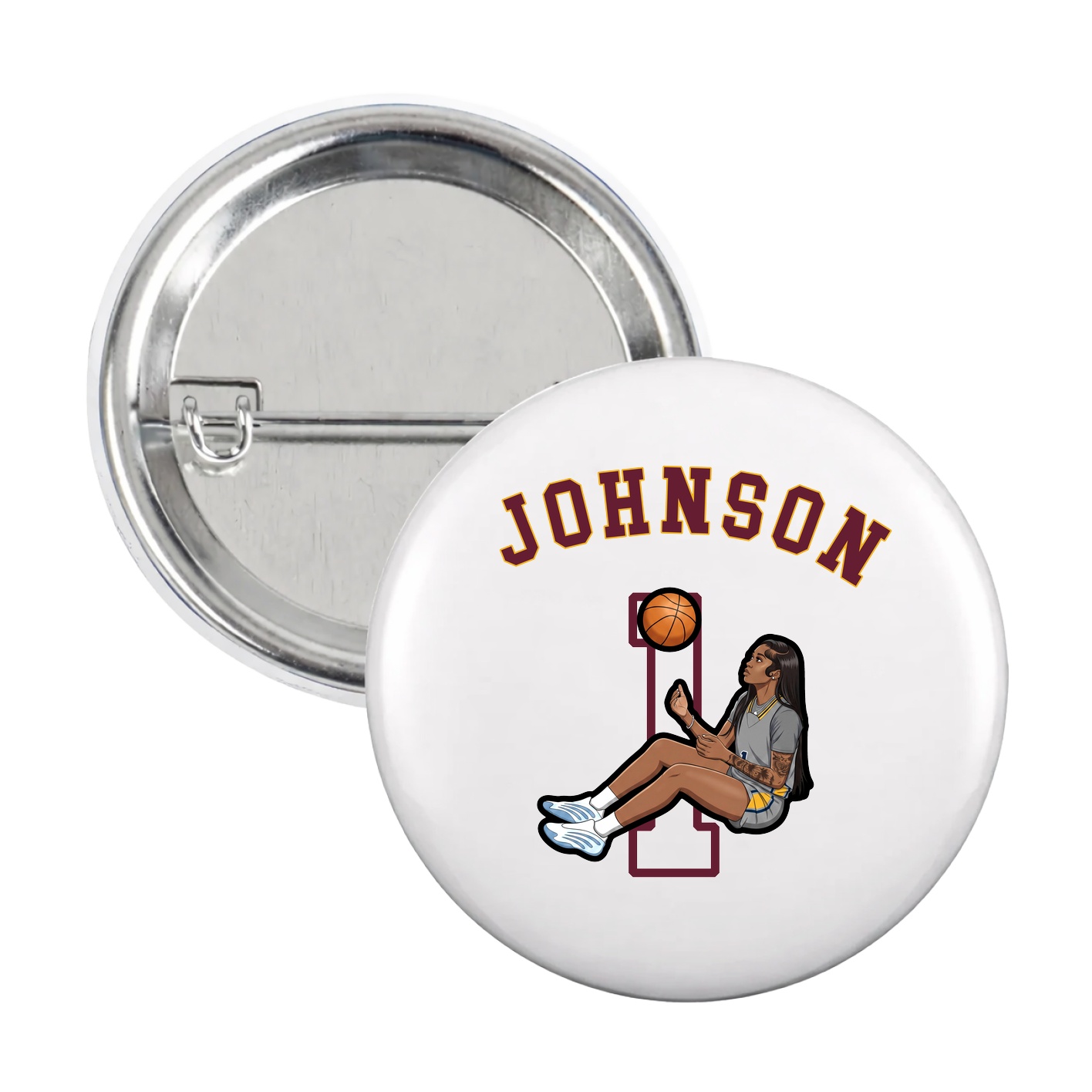 Game Day Button — Shirsey Arch in White