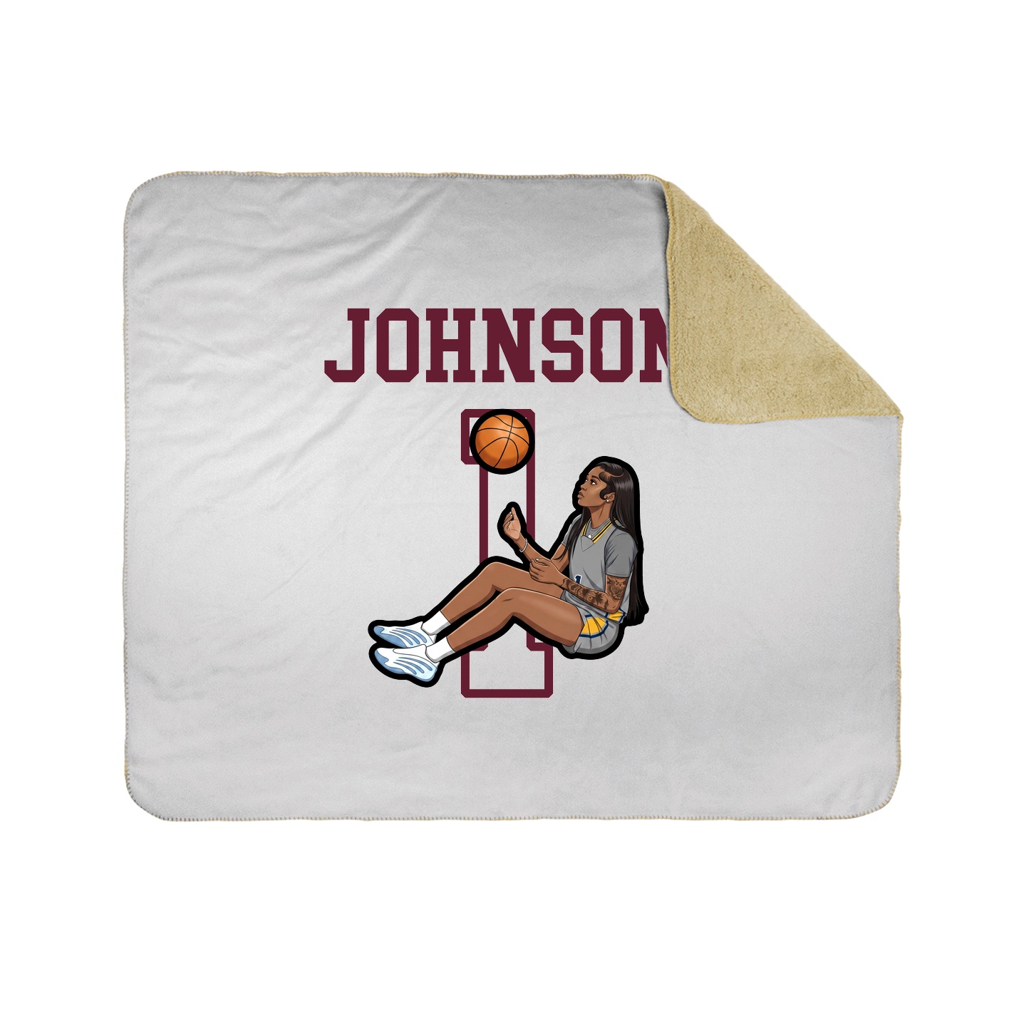 Throw Blanket — Shirsey in White