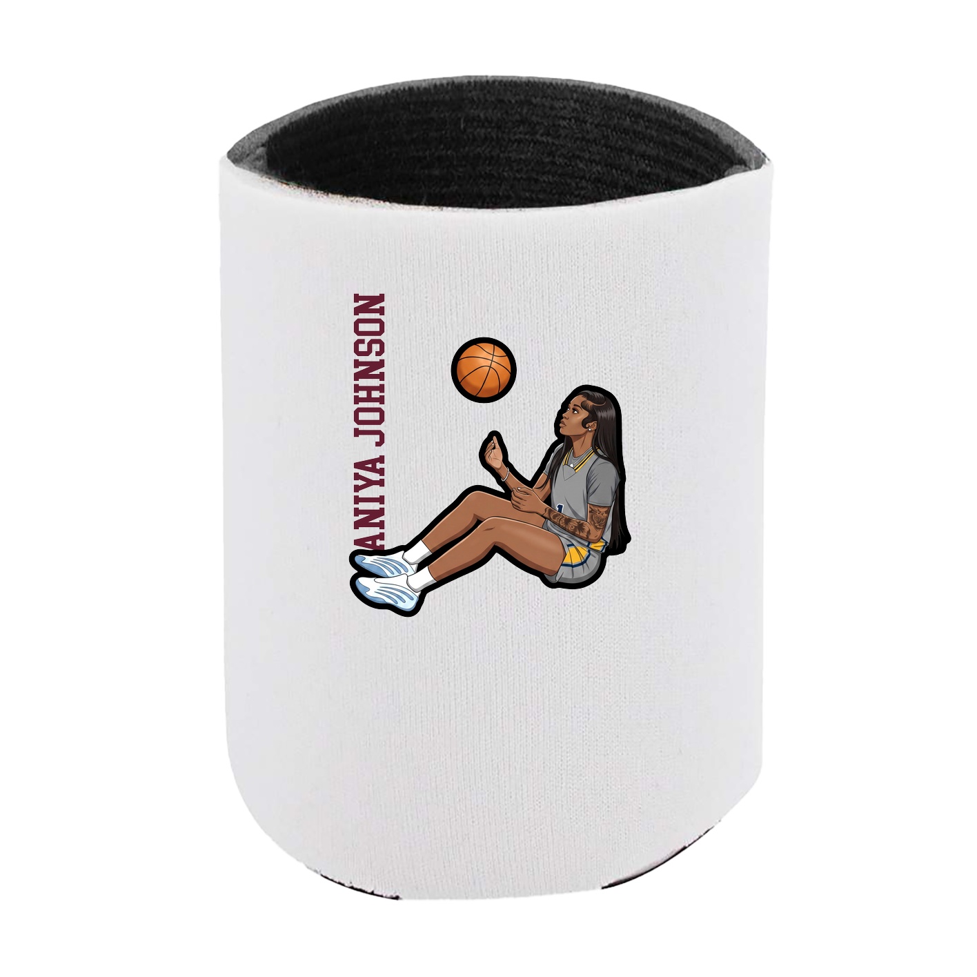 Can Holder — Name Vertical in White