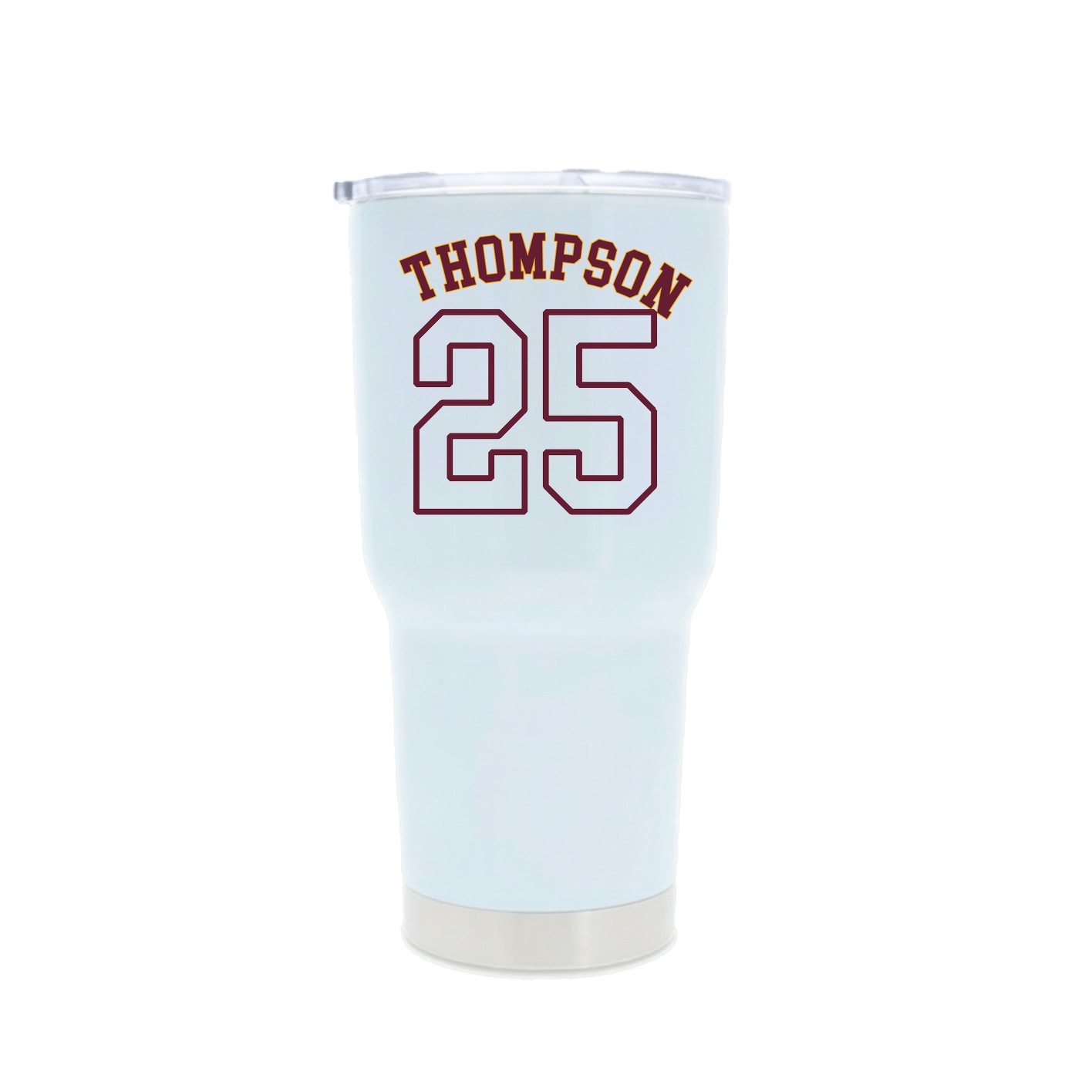 30oz Stainless Steel Tumbler — Shirsey Arch in White