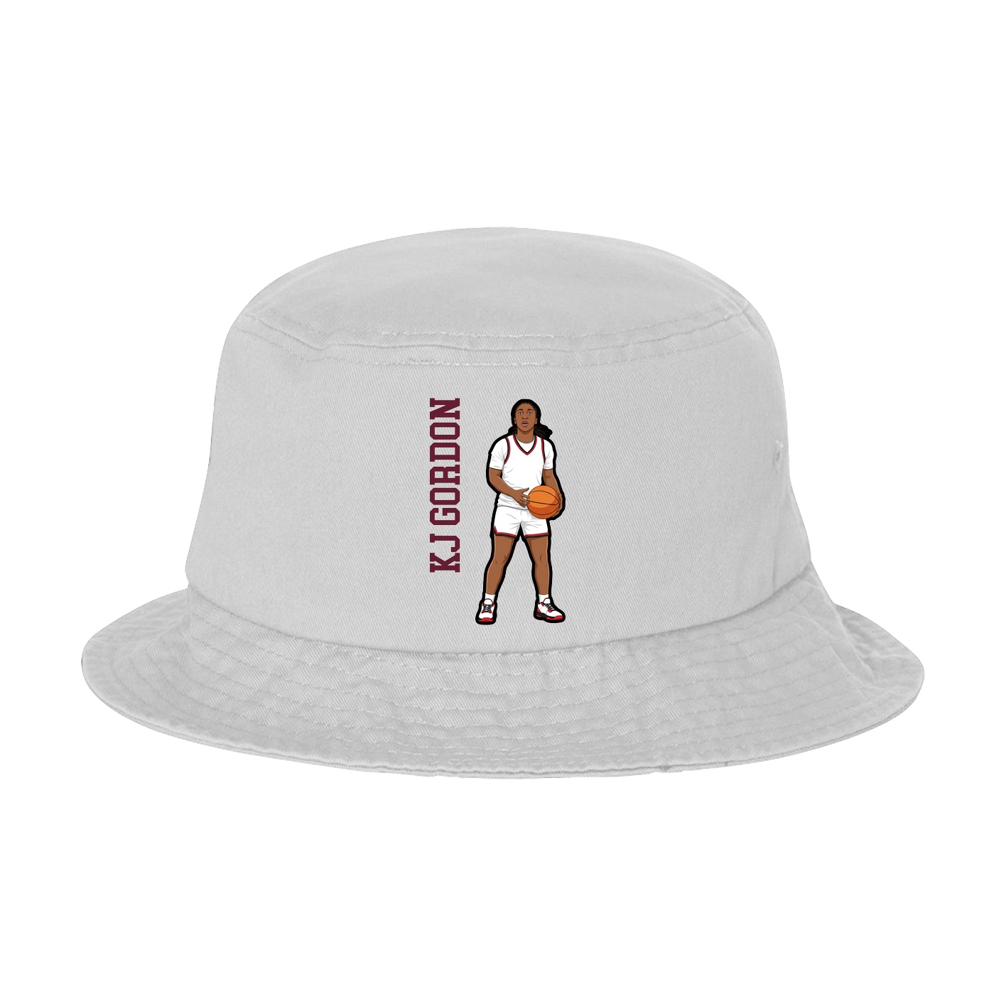 Bucket Cap — Name Vertical in White