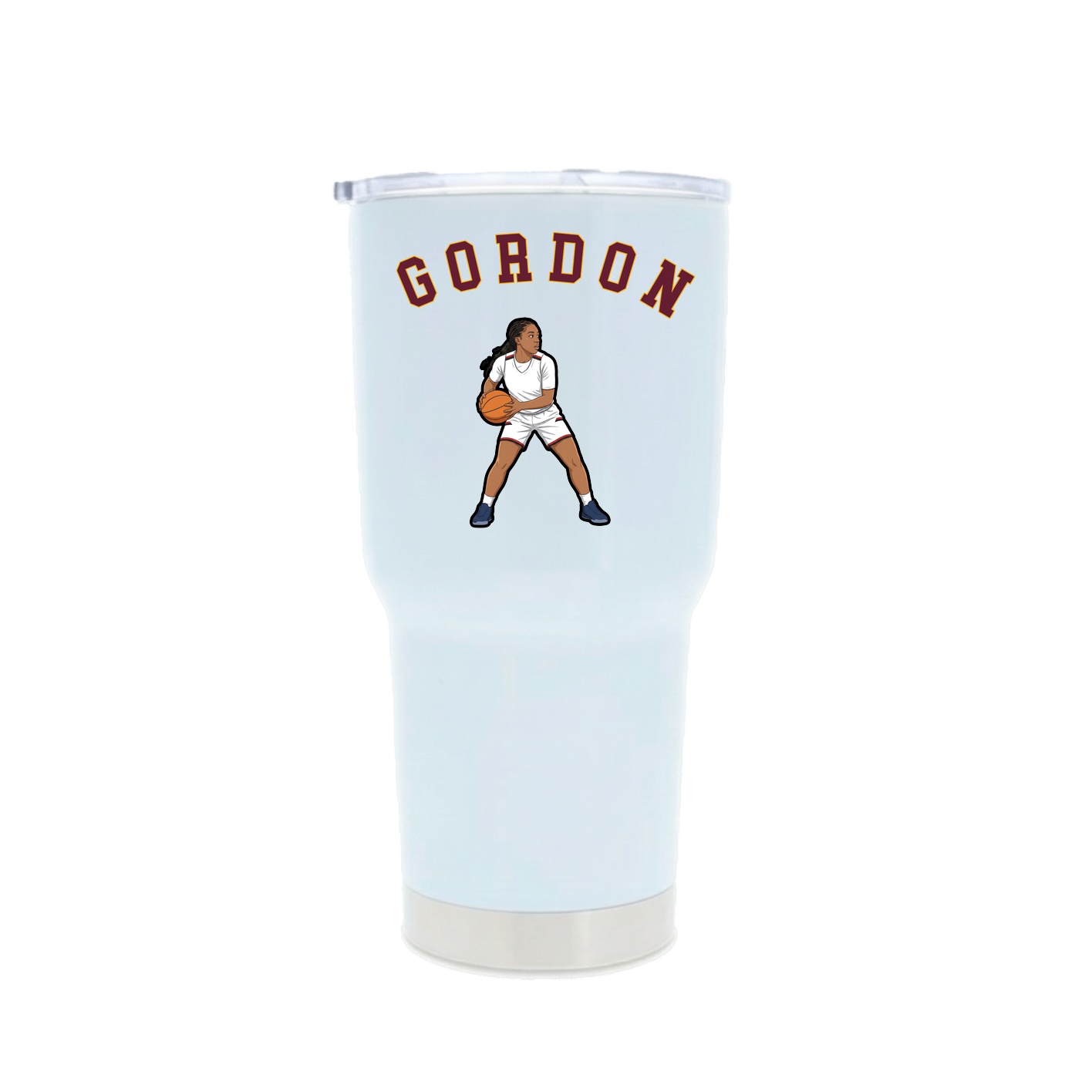 30oz Stainless Steel Tumbler — Shirsey Arch in White